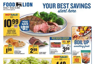 Food Lion (Eckman Area, WV) Weekly Ad October 7 - 13, 2026