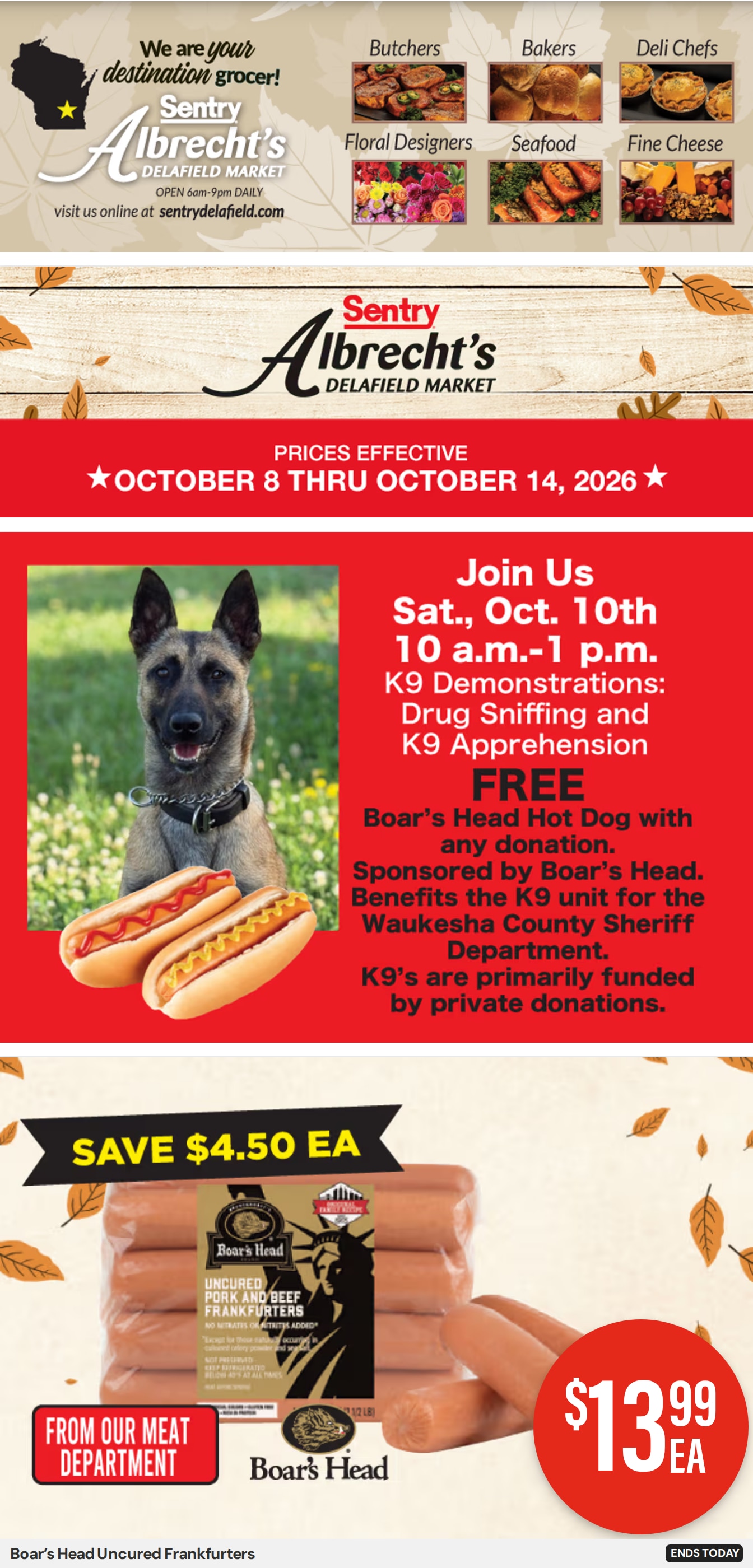 Albrecht's Delafield Market Weekly Ad October 8 - 14, 2026