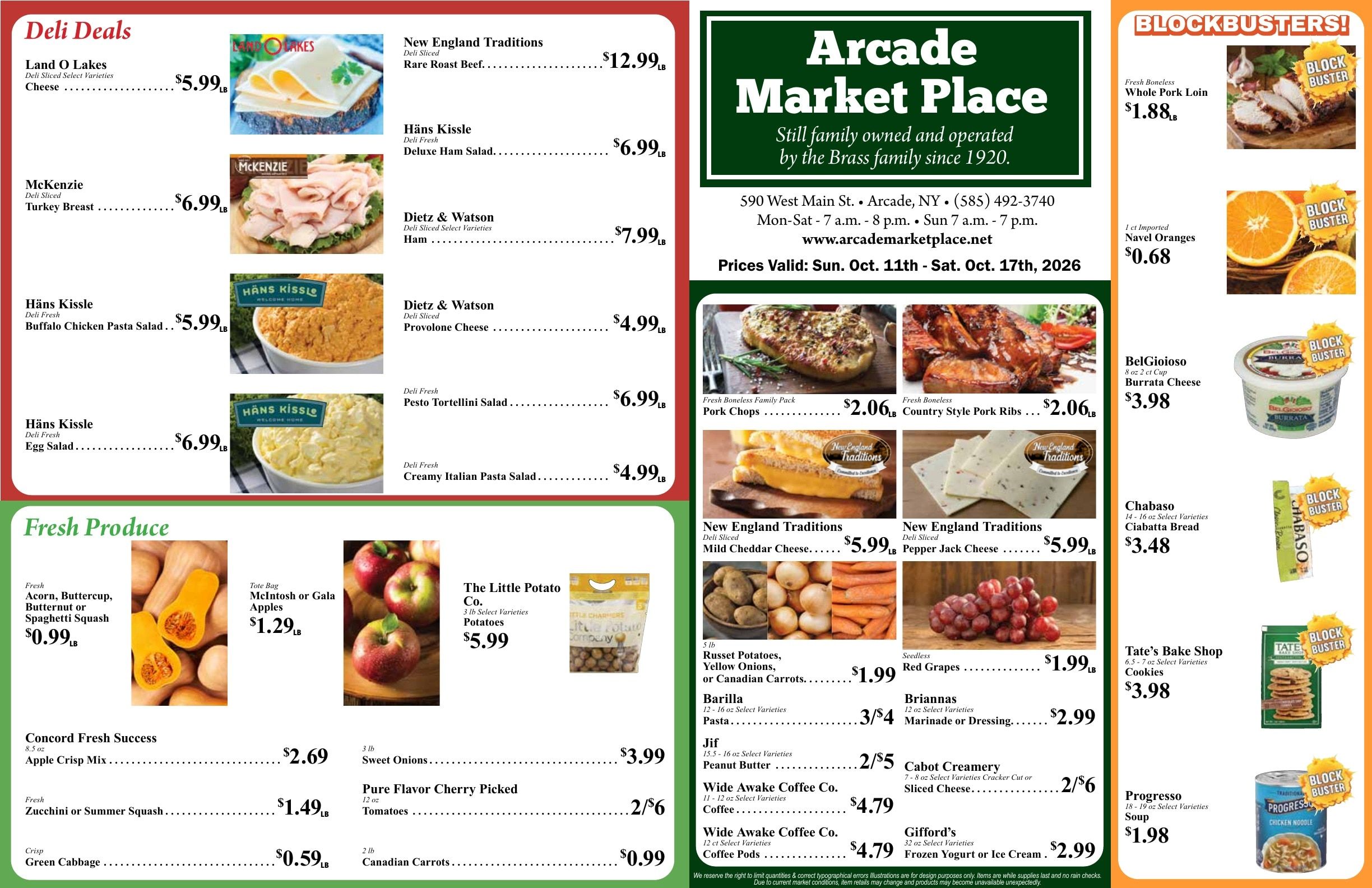 Arcade Market Place Weekly Ad October 11 - 17, 2026