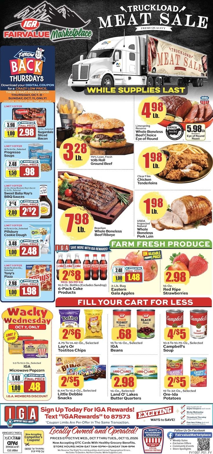 Fairvalue Marketplace Weekly Ad October 7 - 13, 2026