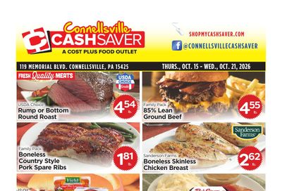 Cash Saver Connellsville Weekly Ad October 15 - 21, 2026