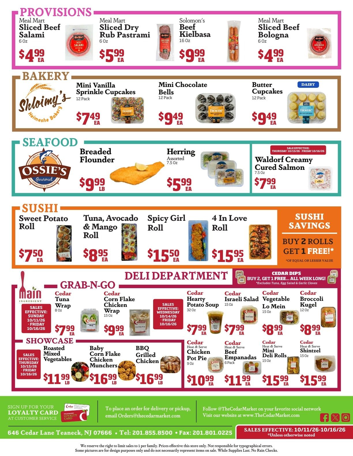 Cedar Market Weekly Ad October 15 - 16, 2026