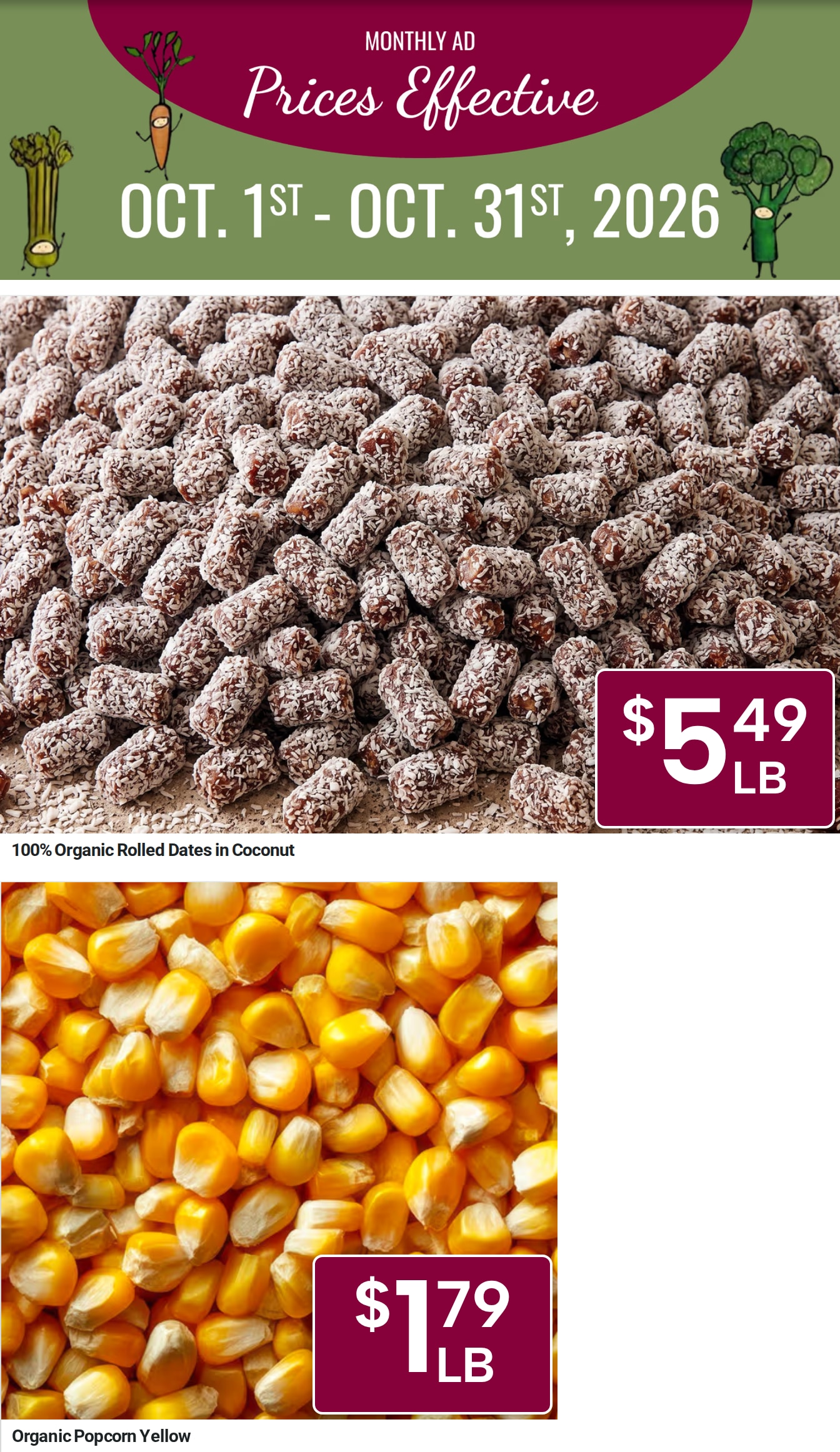 Rutabagas Natural Food Market (Inverness, FL) Weekly Ad October 1 - 31, 2026