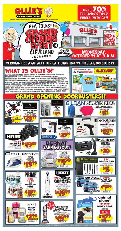 Ollie's Bargain Outlet (Cleveland Area, OH) Weekly Ad October 21 - November 9, 2026