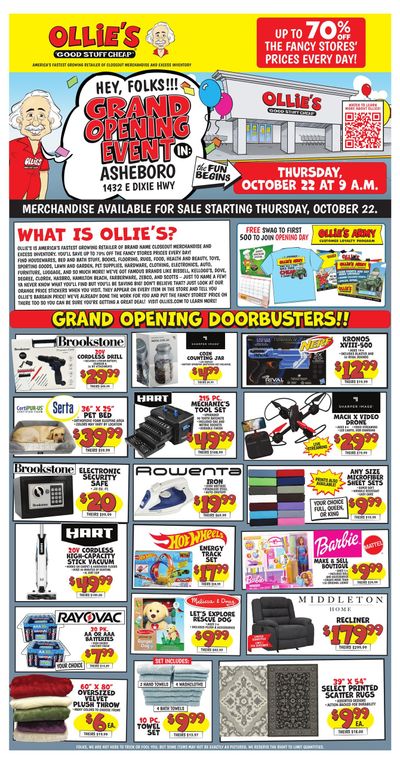 Ollie's Bargain Outlet (Greensboro Area, NC) Weekly Ad October 21 - November 9, 2026