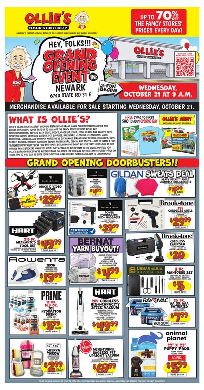 Ollie's Bargain Outlet (Rochester Area, NY) Weekly Ad October 21 - November 9, 2026