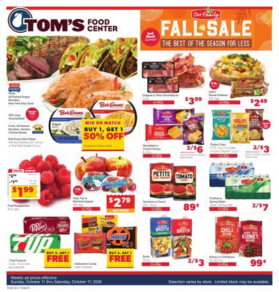 Tom's Food Center (Okemos, MI) Weekly Ad October 11 - 17, 2026
