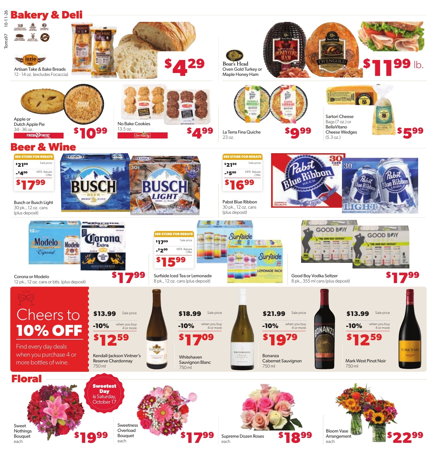 Tom's Food Center (Okemos, MI) Weekly Ad October 11 - 17, 2026