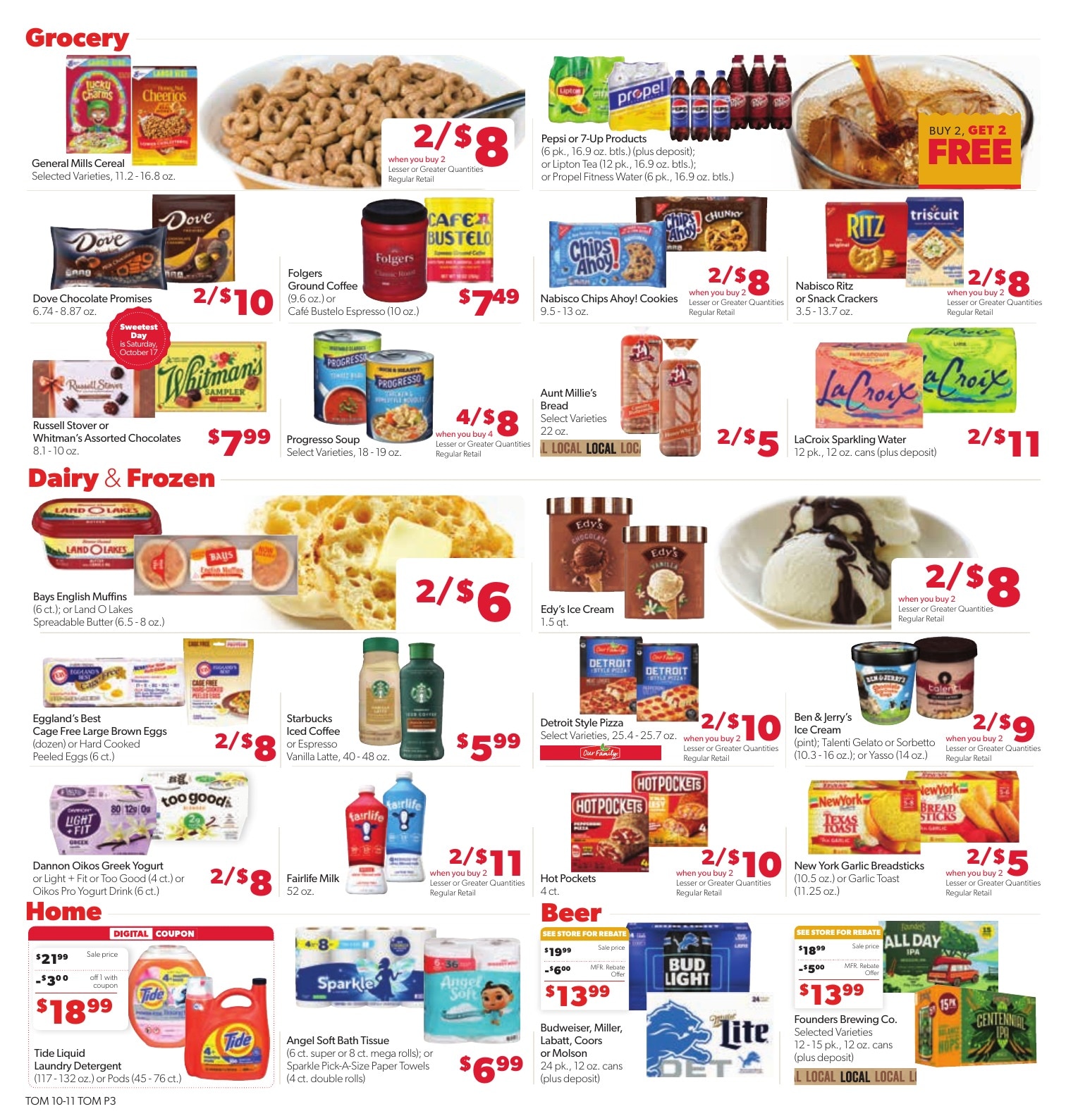 Tom's Food Center (Portland, MI) Weekly Ad October 11 - 17, 2026