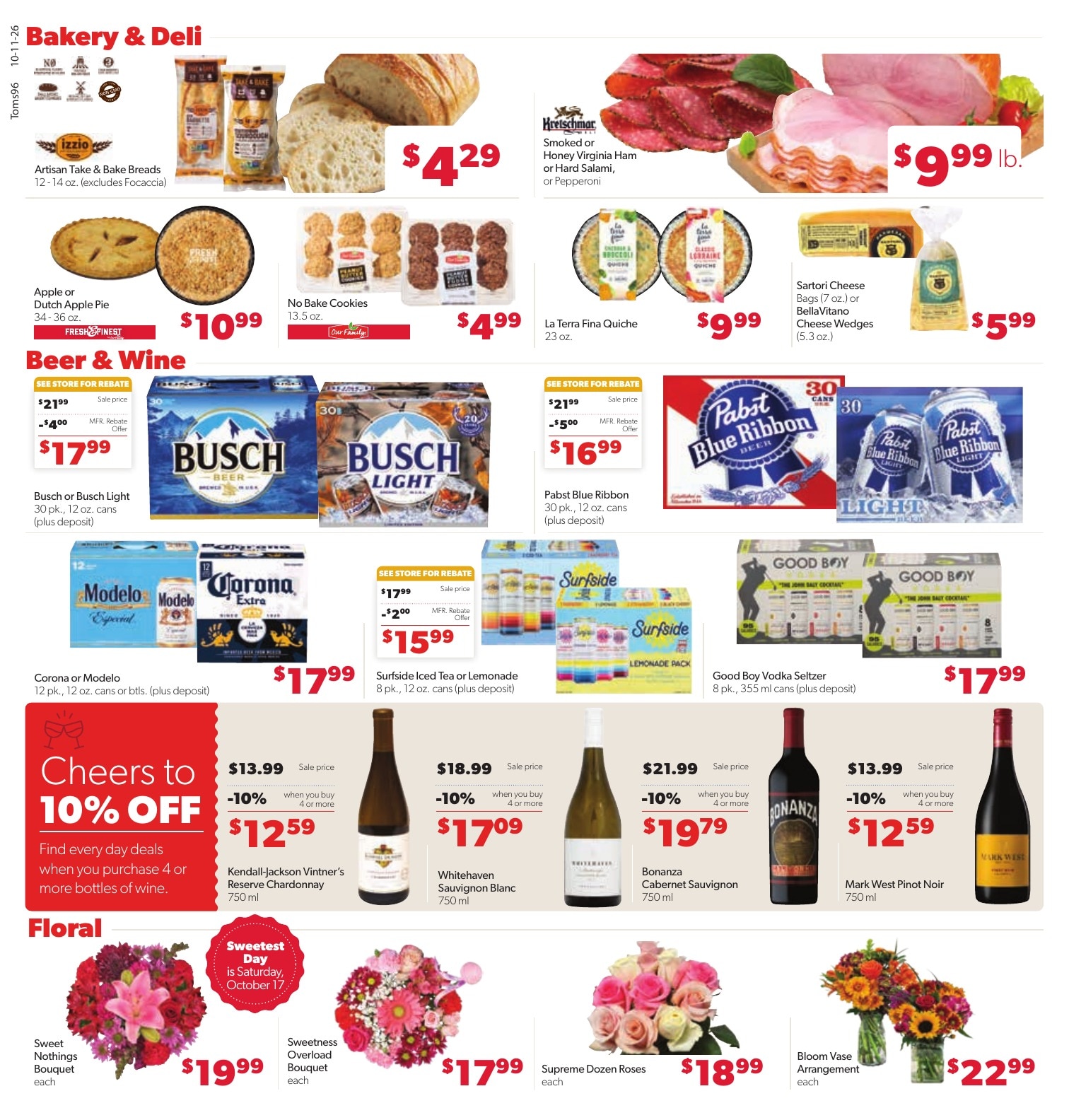 Tom's Food Center (Portland, MI) Weekly Ad October 11 - 17, 2026