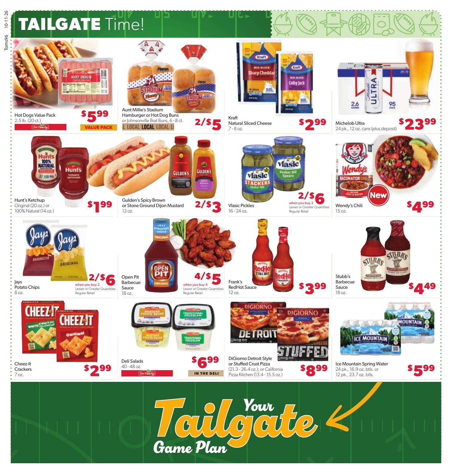 Tom's Food Center (Portland, MI) Weekly Ad October 11 - 17, 2026