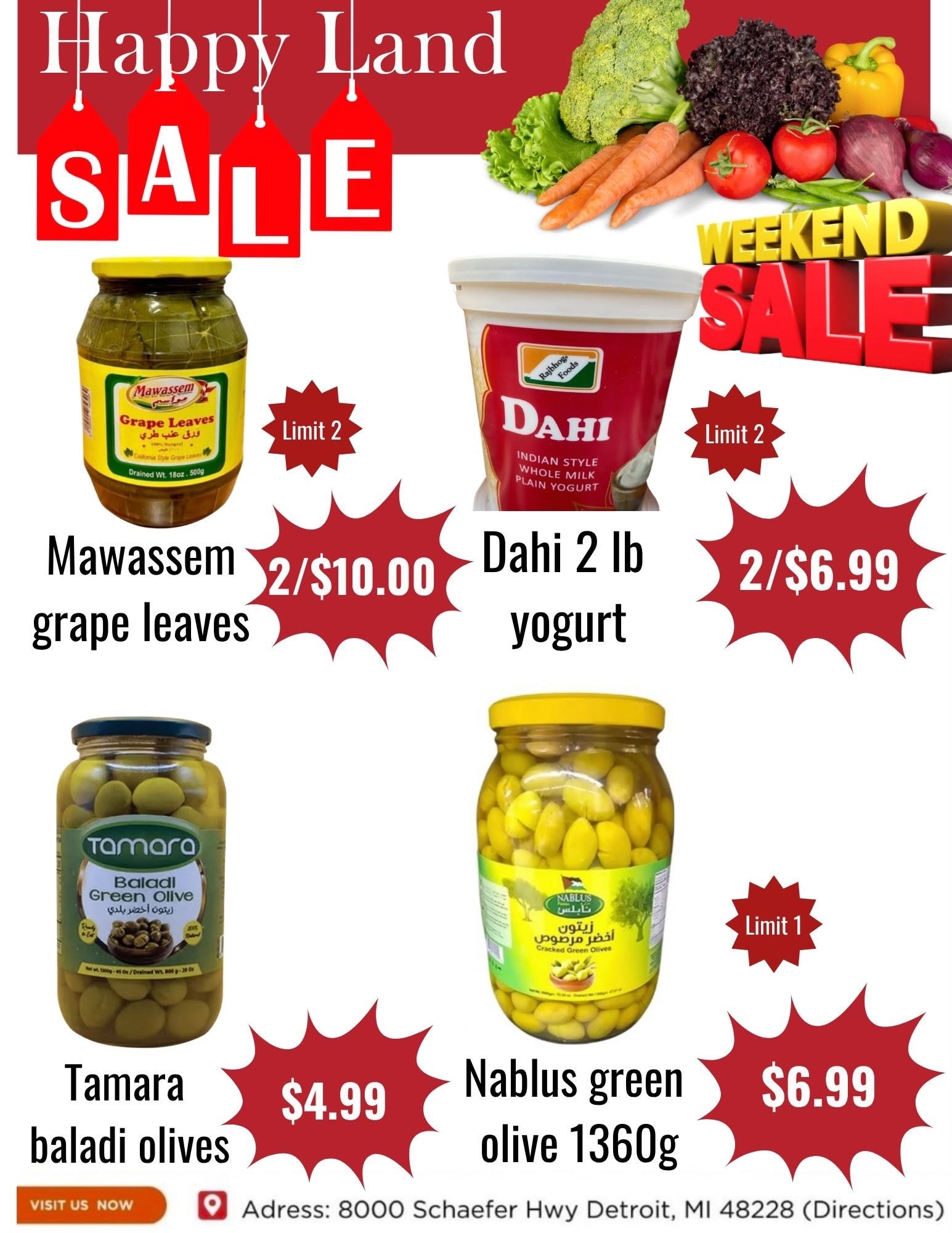Happy Land Market (8000 Schaefer Highway, Detroit, MI) Weekly Ad October 10 - 10, 2026