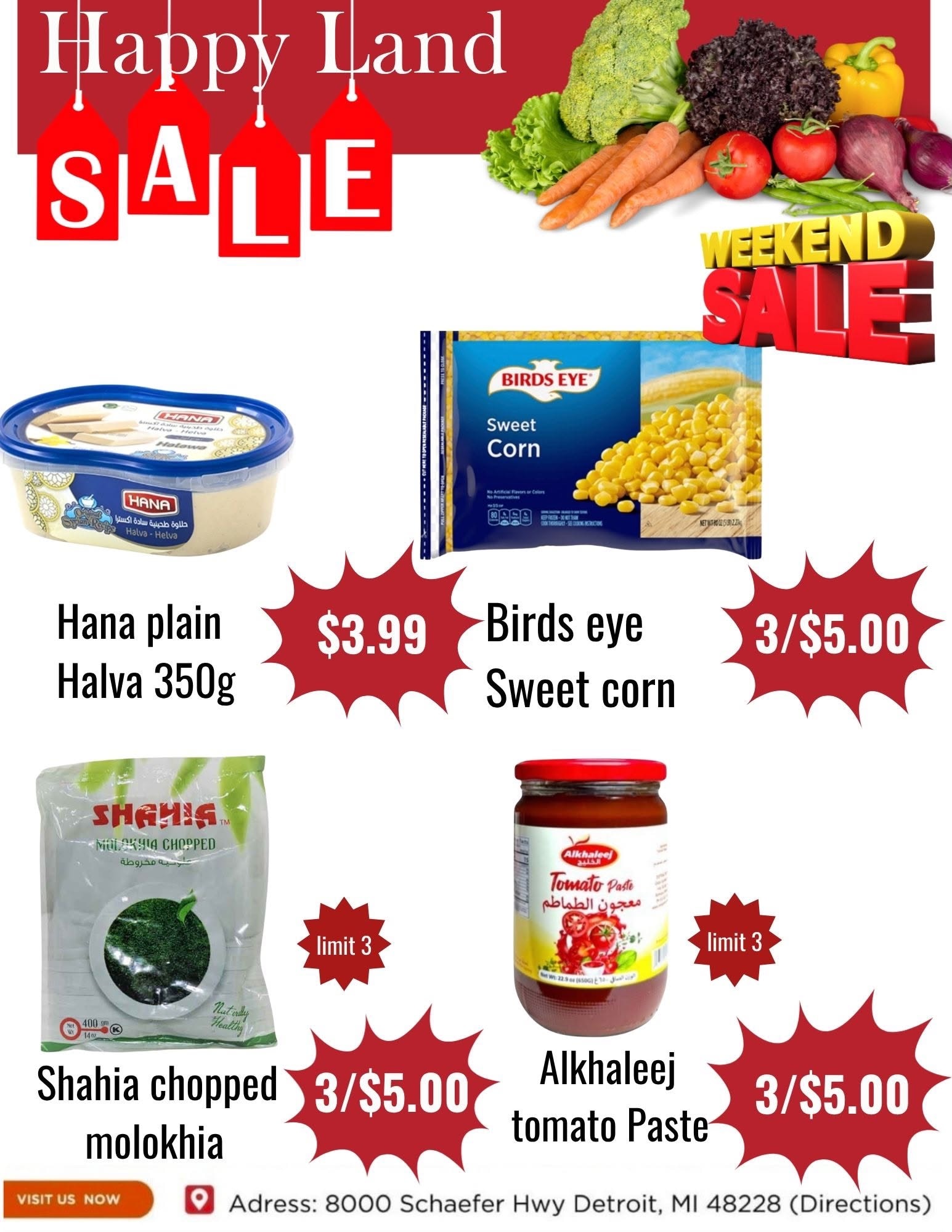 Happy Land Market (8000 Schaefer Highway, Detroit, MI) Weekly Ad October 10 - 10, 2026