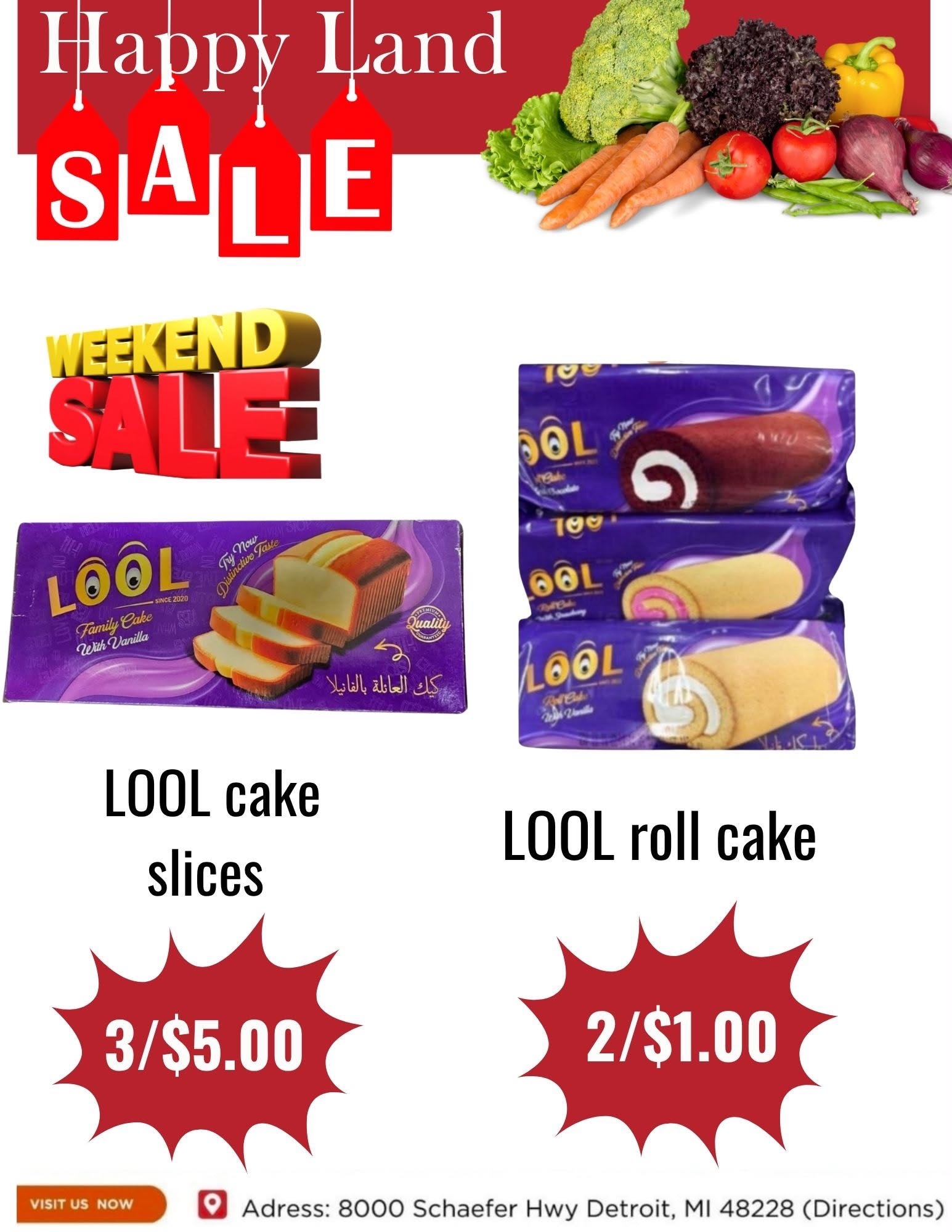 Happy Land Market (8000 Schaefer Highway, Detroit, MI) Weekly Ad October 10 - 10, 2026