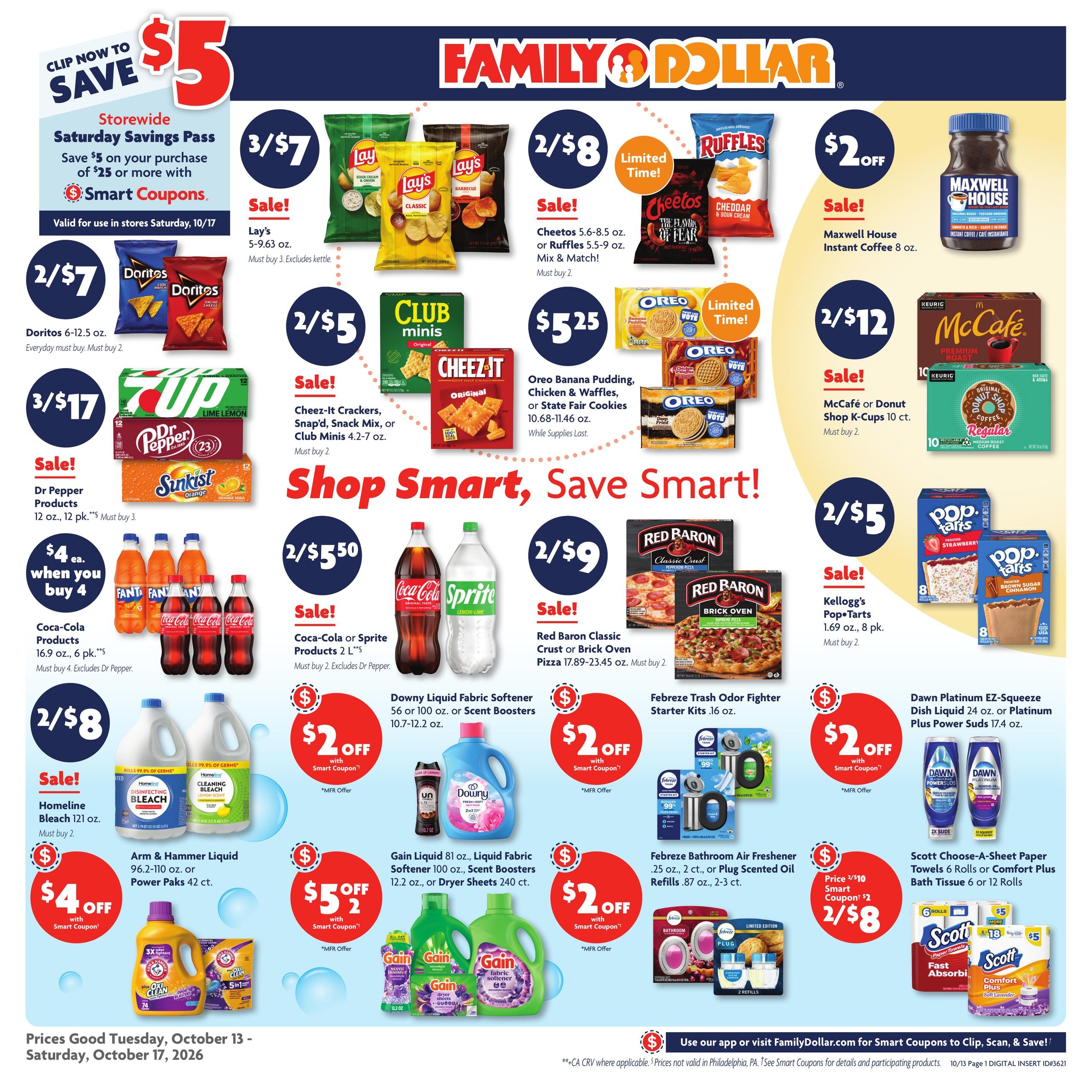 Family Dollar (Albertville Area, AL) Weekly Ad October 13 - 17, 2026