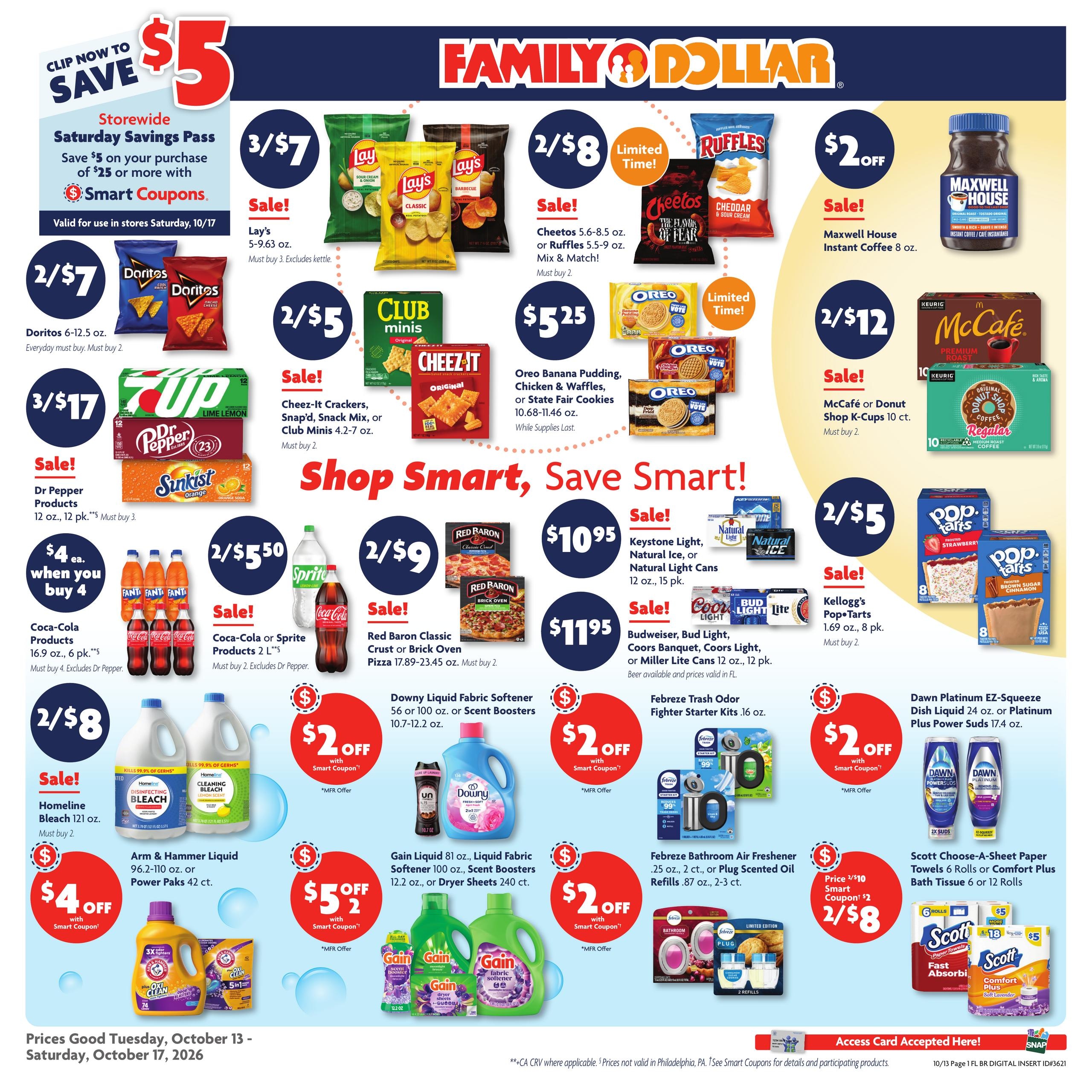 Family Dollar (Altamonte Springs Area, FL) Weekly Ad October 13 - 17, 2026