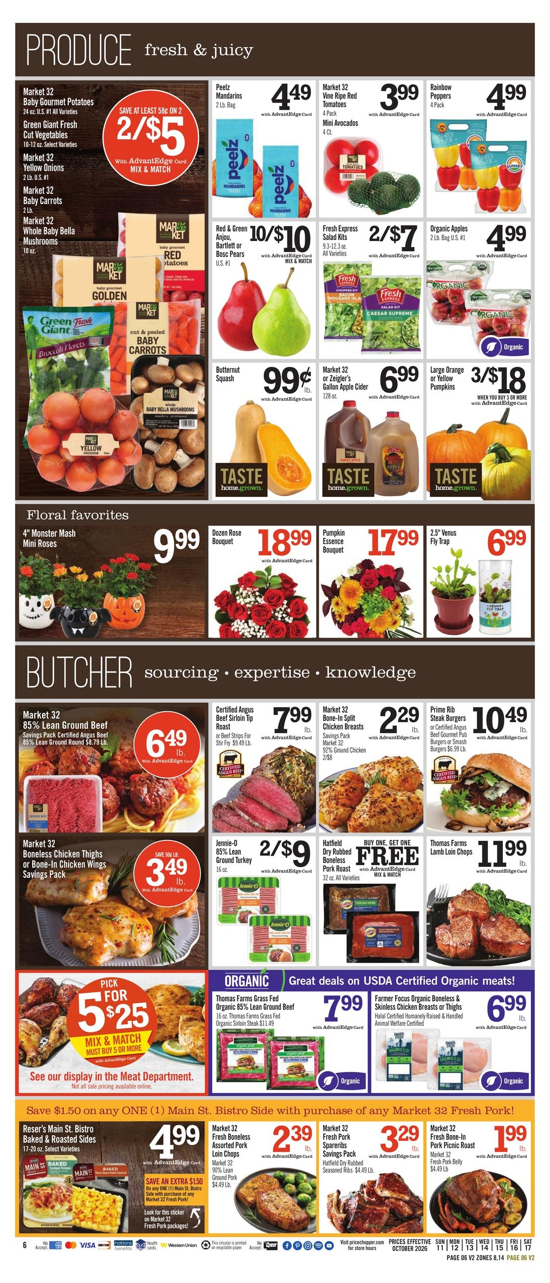 Price Chopper (Jackson Area, PA) Weekly Ad October 11 - 17, 2026