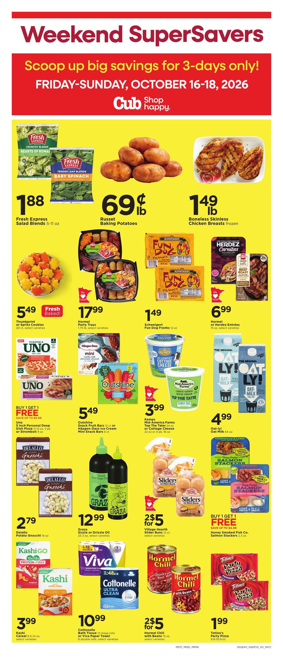 Cub Foods (Bock Area, MN) Weekly Savings Weekly Ad October 11 - 17, 2026