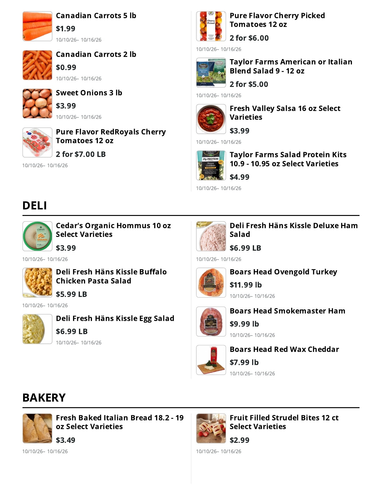 E.M. Heath Supermarket Weekly Ad October 10 - 16, 2026
