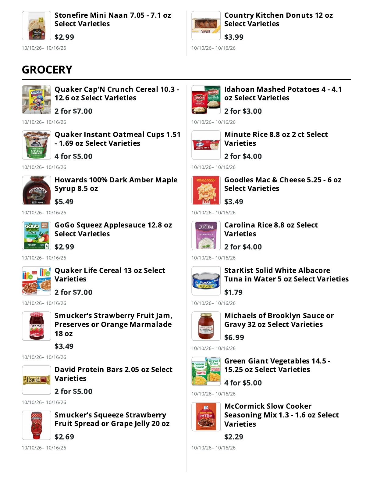 E.M. Heath Supermarket Weekly Ad October 10 - 16, 2026