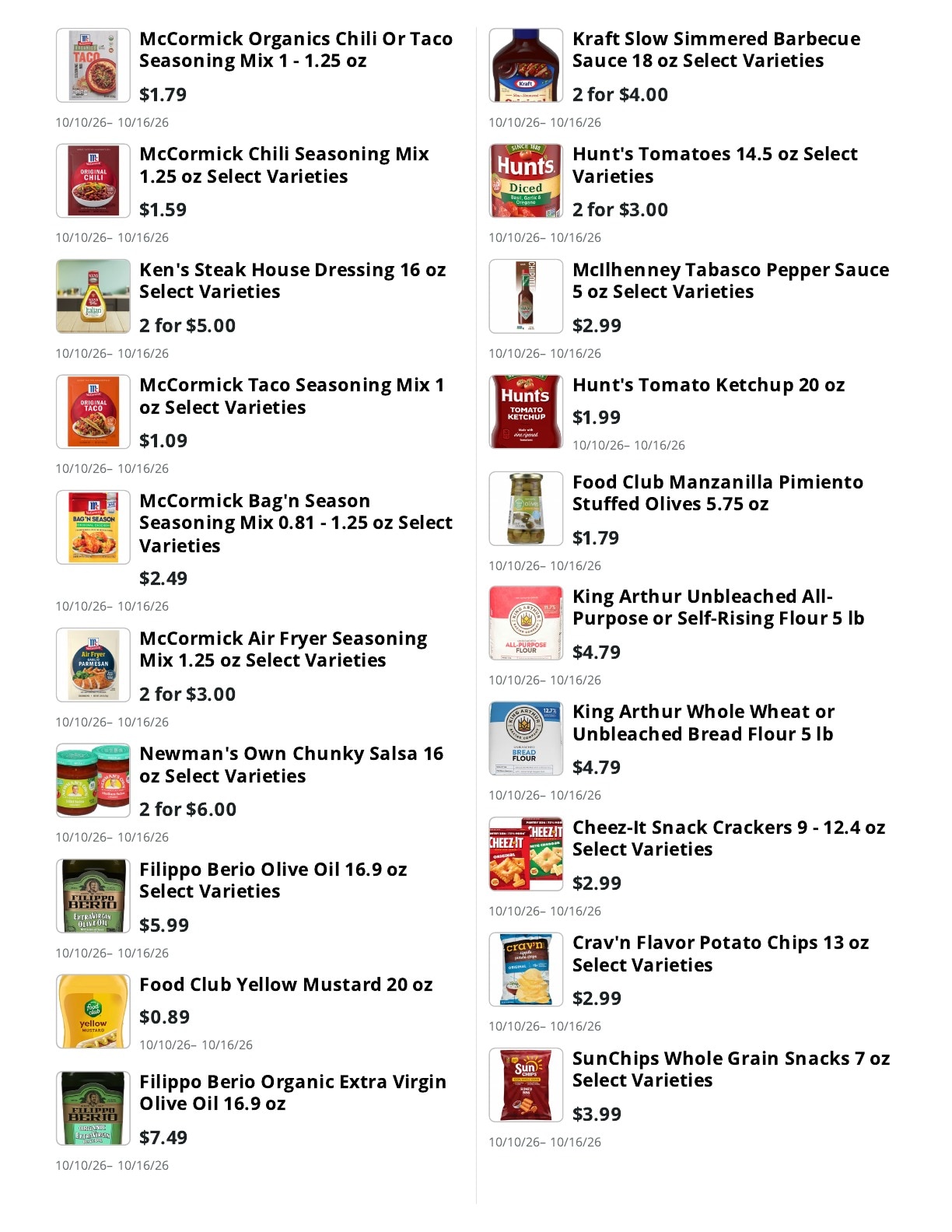 E.M. Heath Supermarket Weekly Ad October 10 - 16, 2026