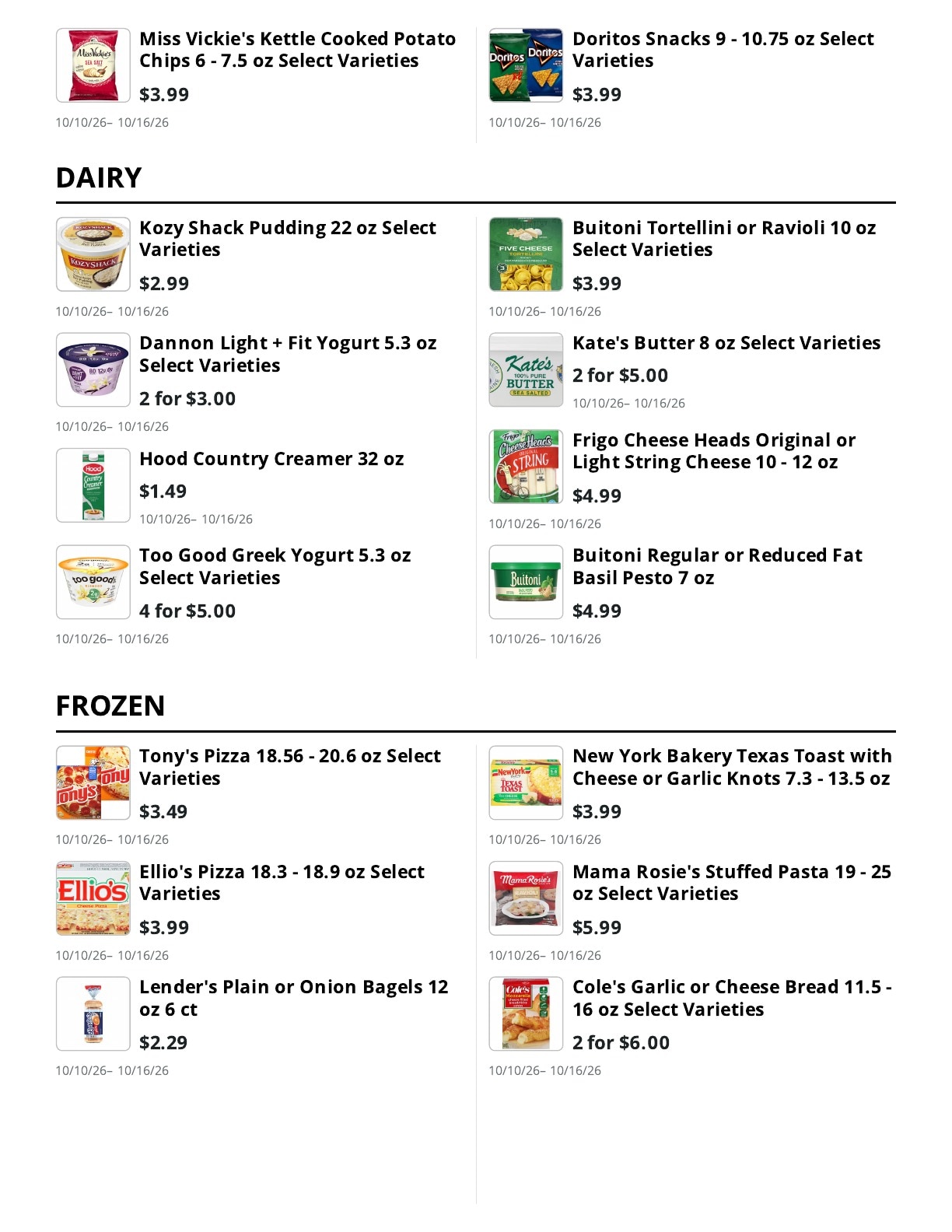 E.M. Heath Supermarket Weekly Ad October 10 - 16, 2026