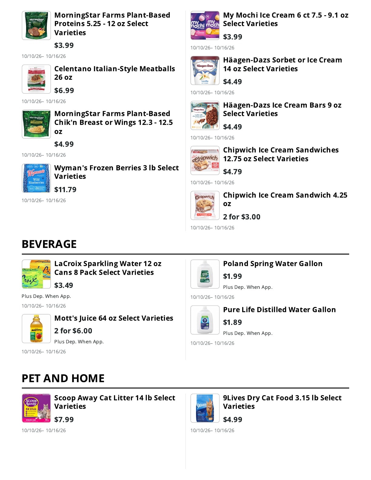 E.M. Heath Supermarket Weekly Ad October 10 - 16, 2026