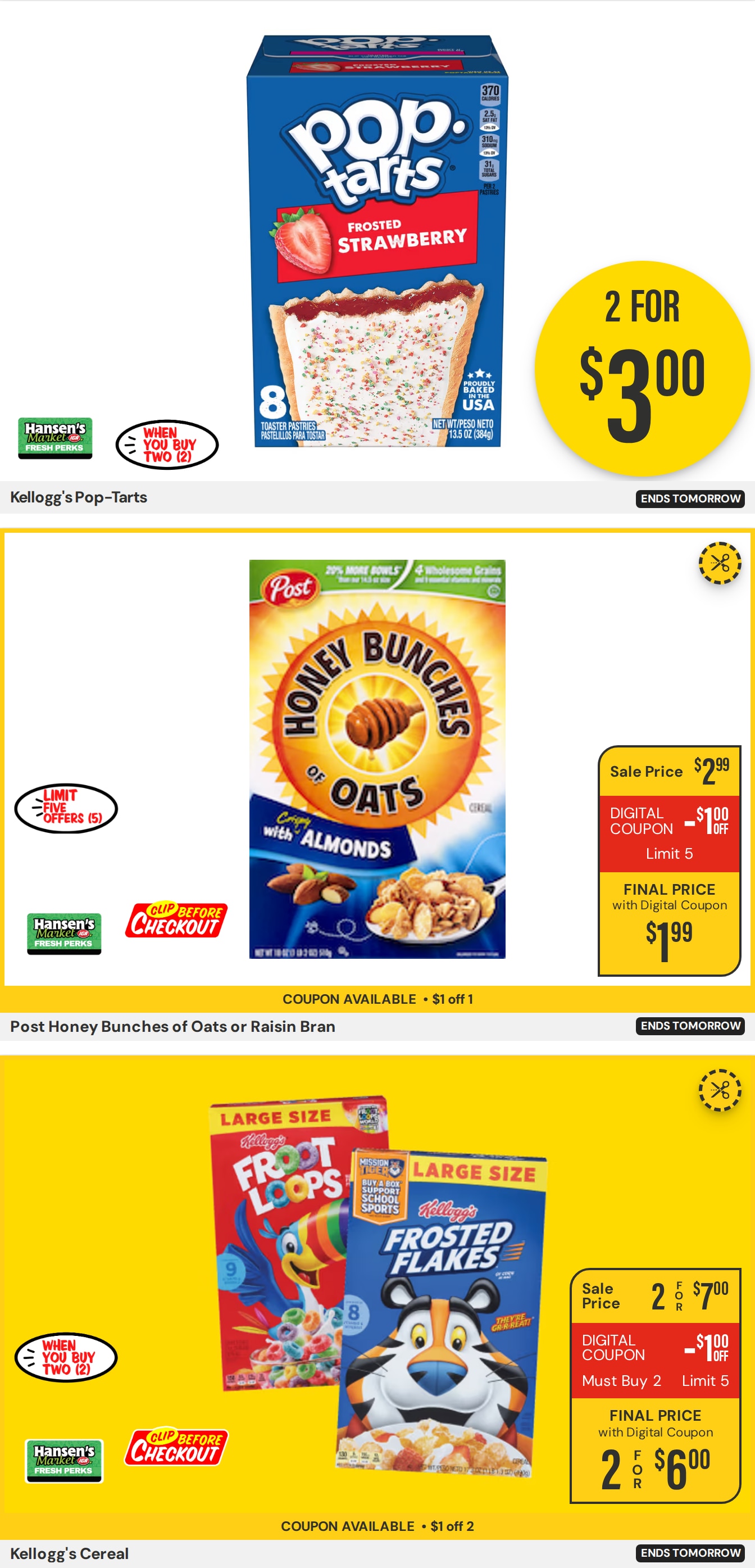 Hansen's IGA Wisconsin (Black River Falls, WI) Weekly Ad October 5 - 11, 2026