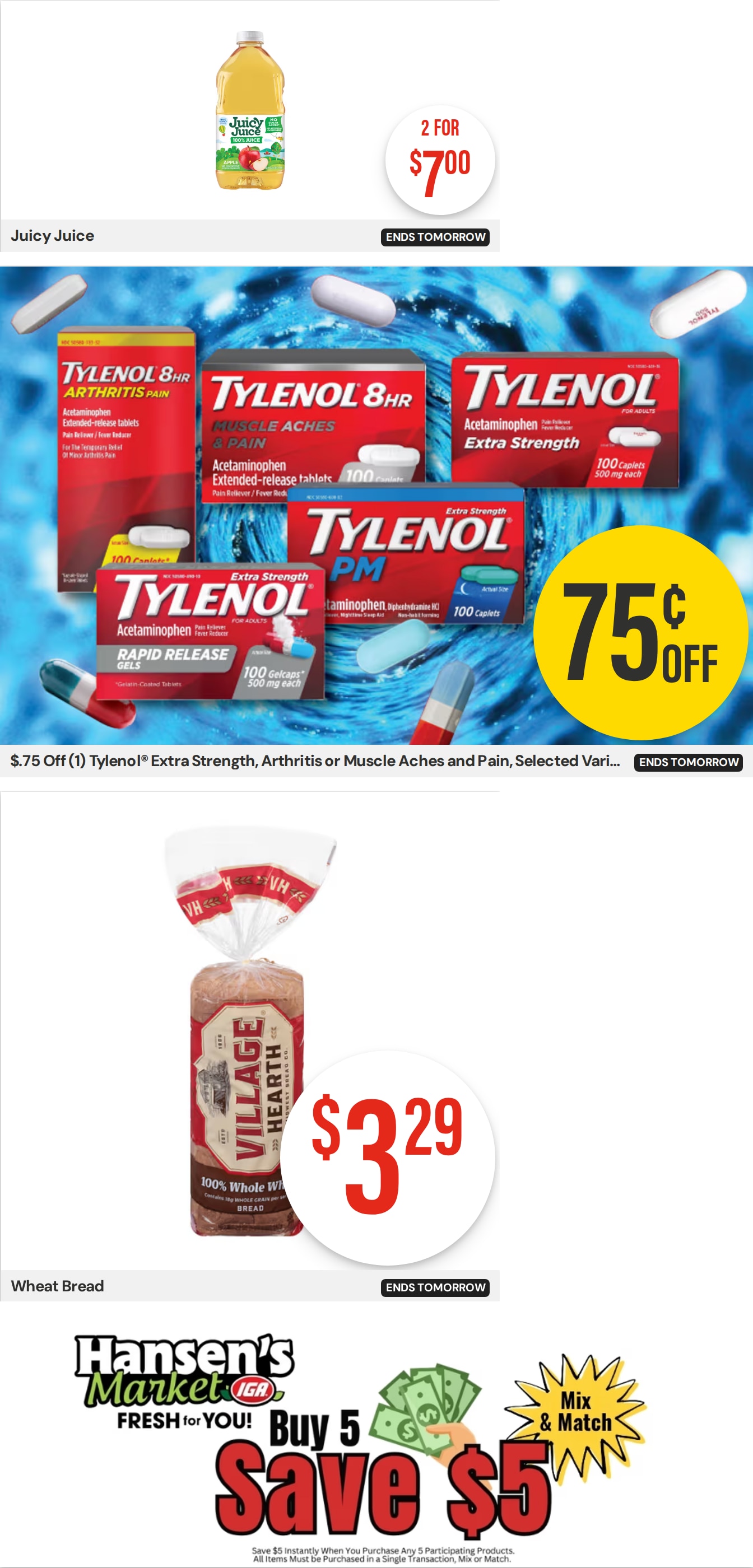 Hansen's IGA Wisconsin (Black River Falls, WI) Weekly Ad October 5 - 11, 2026