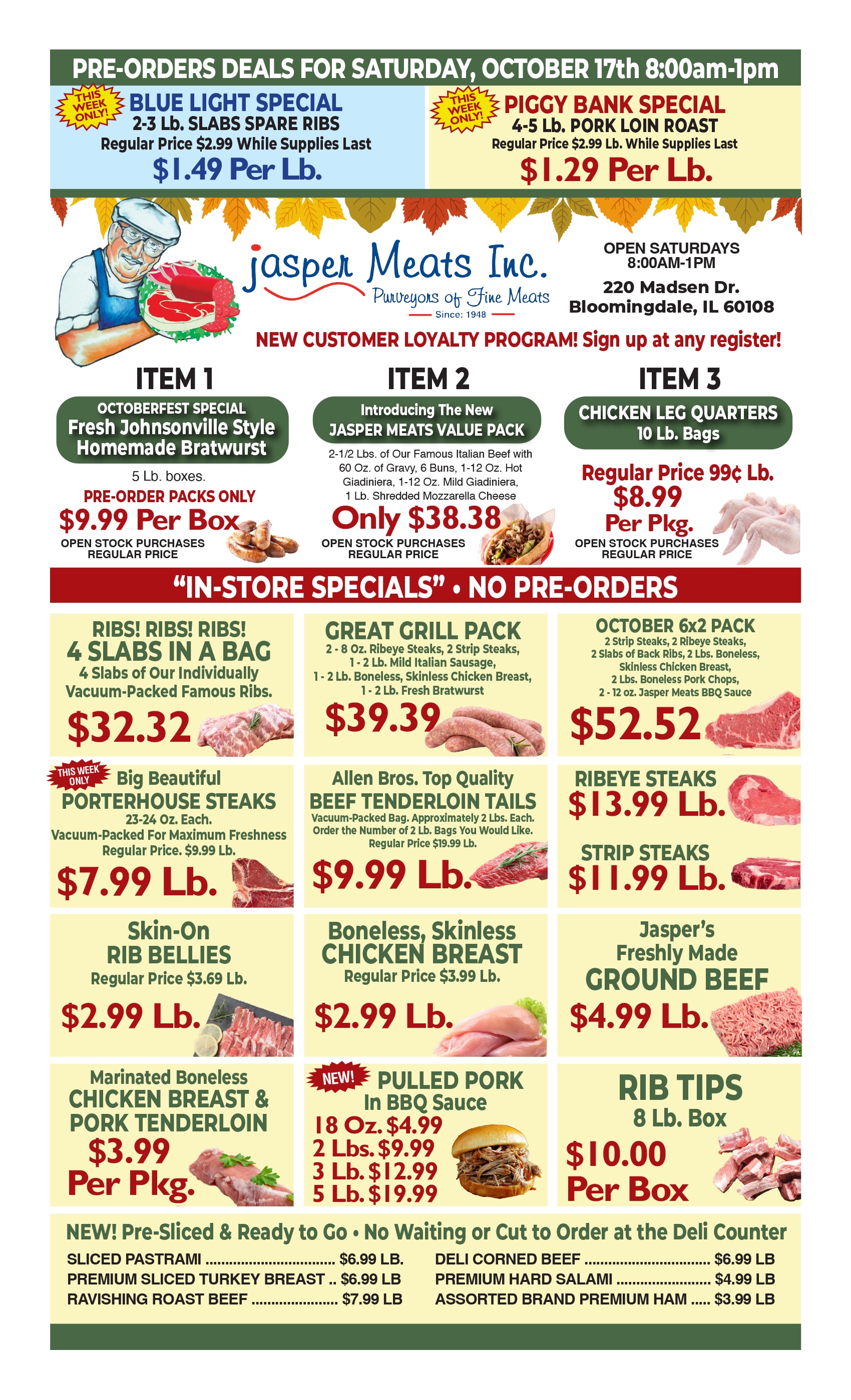 Jasper Meats Weekly Ad October 17 - 17, 2026