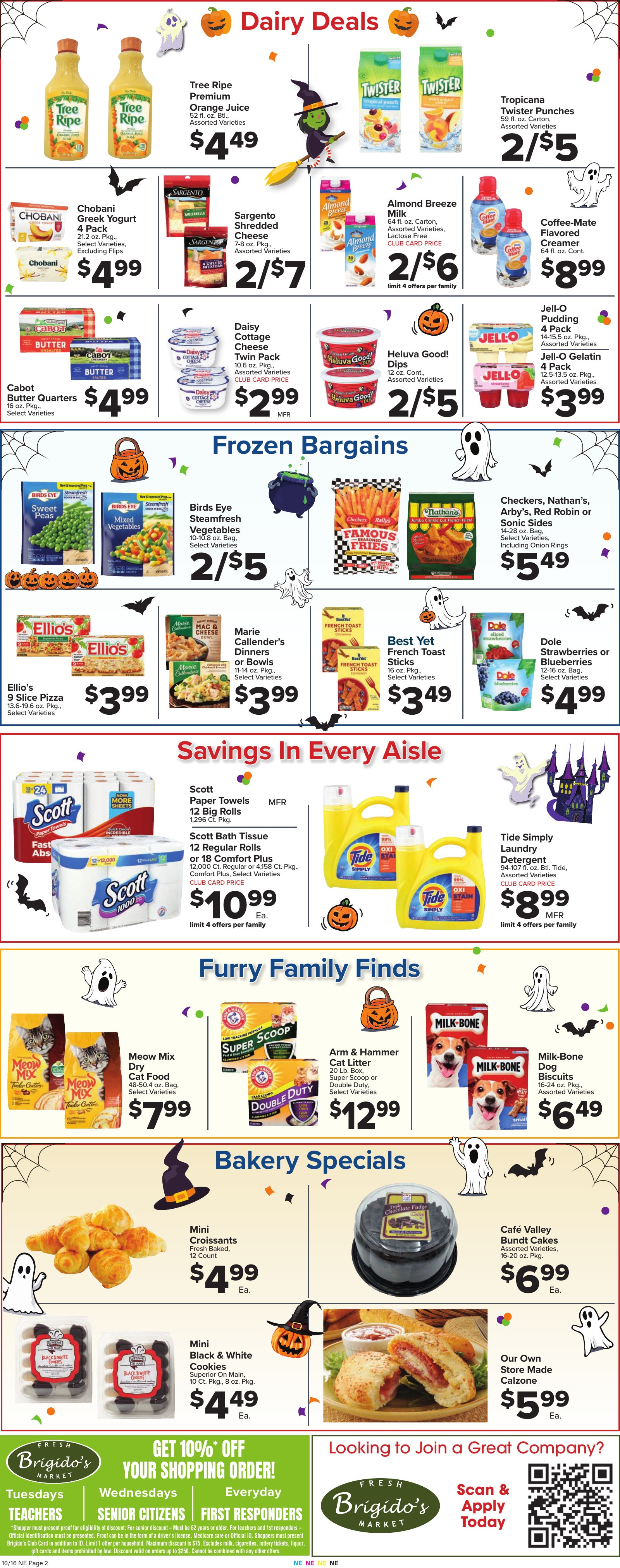 Brigido's Fresh Market Weekly Ad October 16 - 22, 2026