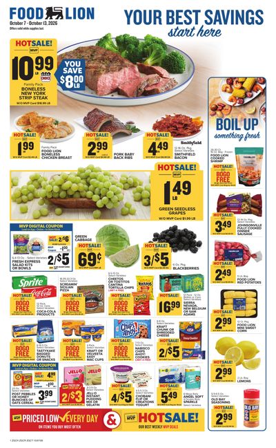Food Lion (Mentone Area, AL) Weekly Ad October 7 - 13, 2026
