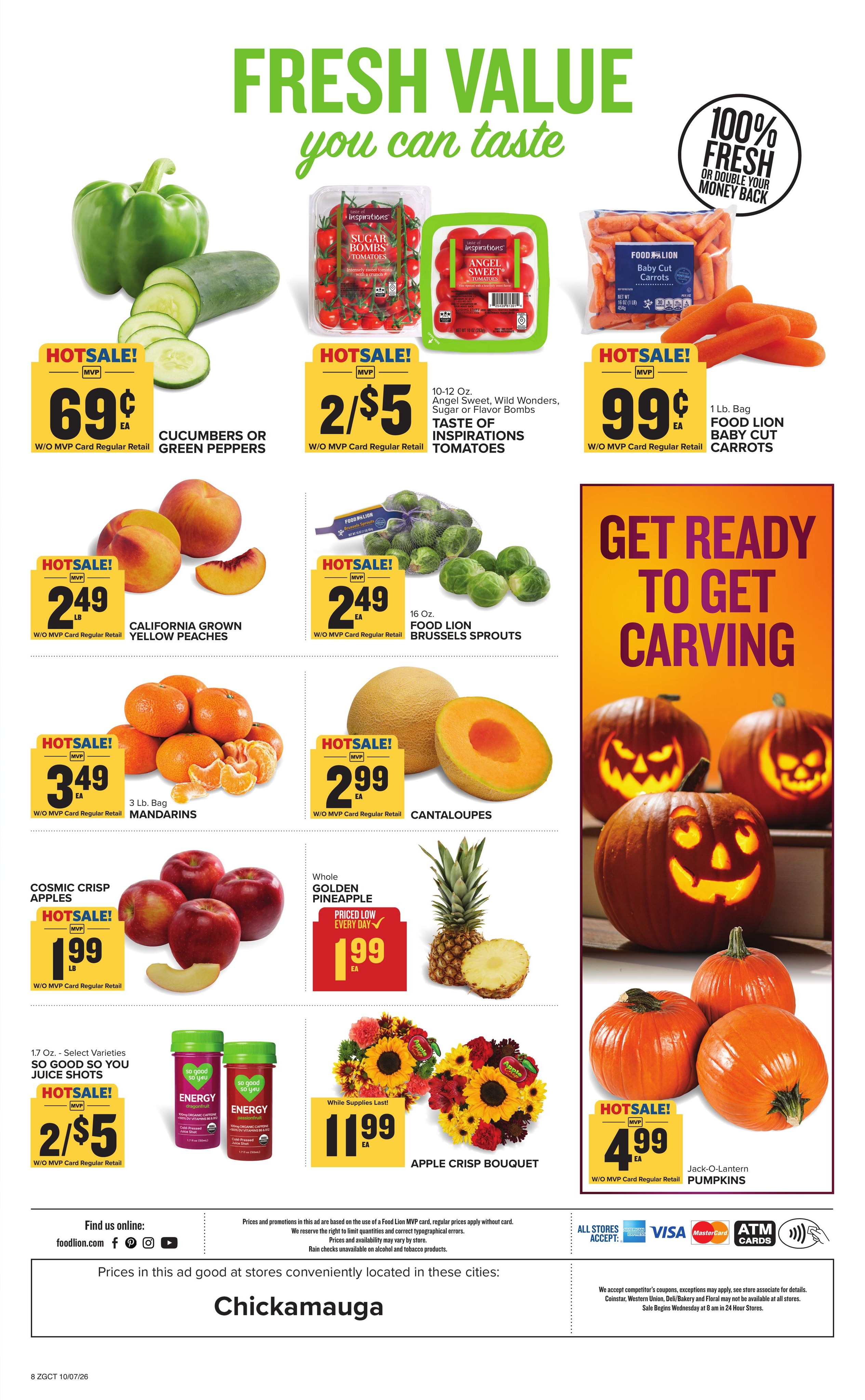 Food Lion (Mentone Area, AL) Weekly Ad October 7 - 13, 2026
