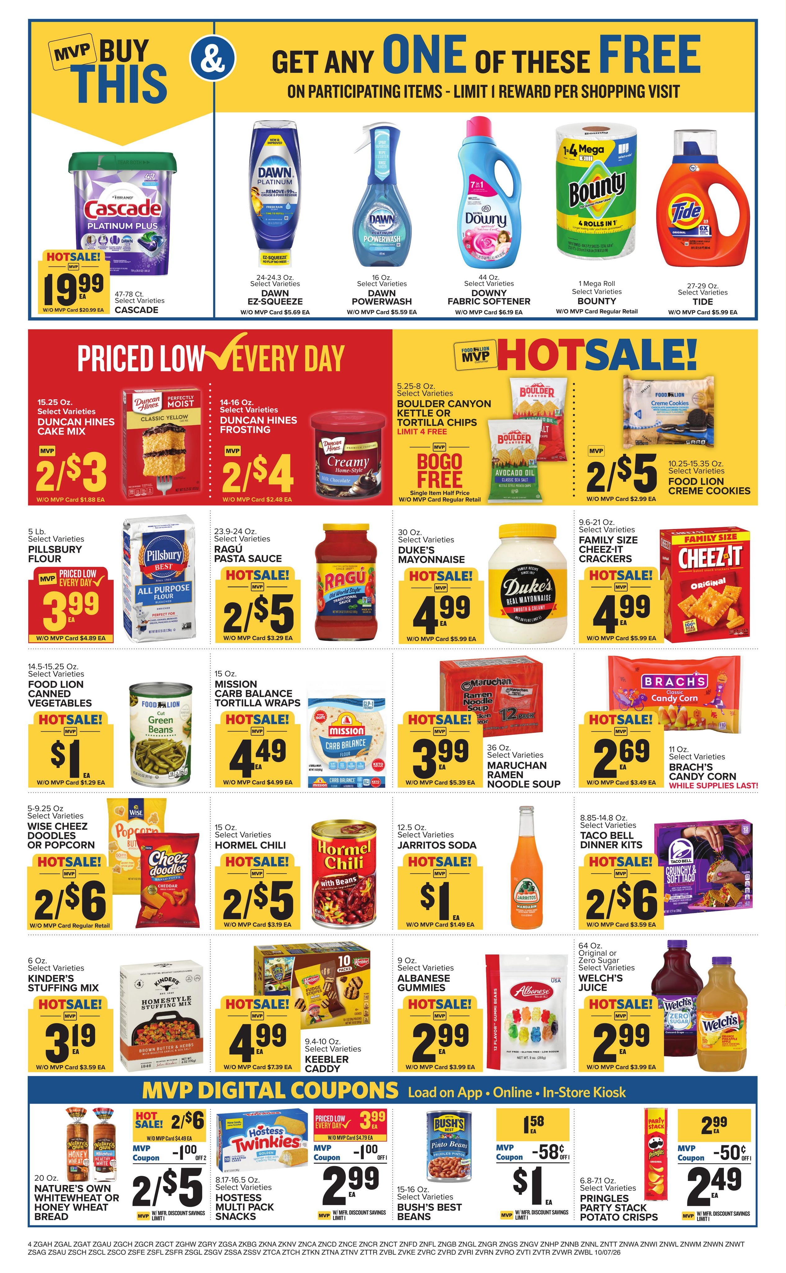 Food Lion (Mentone Area, AL) Weekly Ad October 7 - 13, 2026