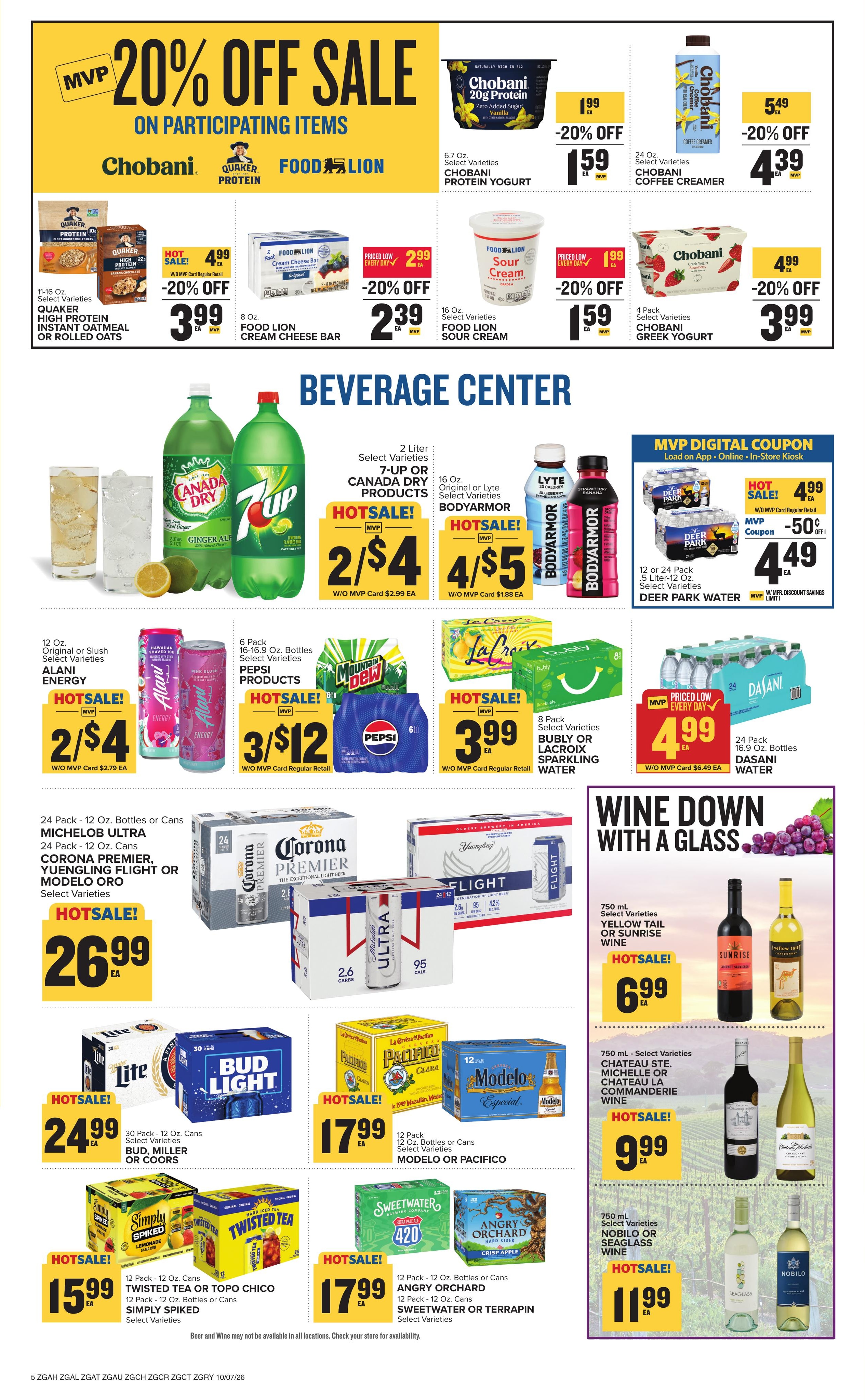 Food Lion (Mentone Area, AL) Weekly Ad October 7 - 13, 2026