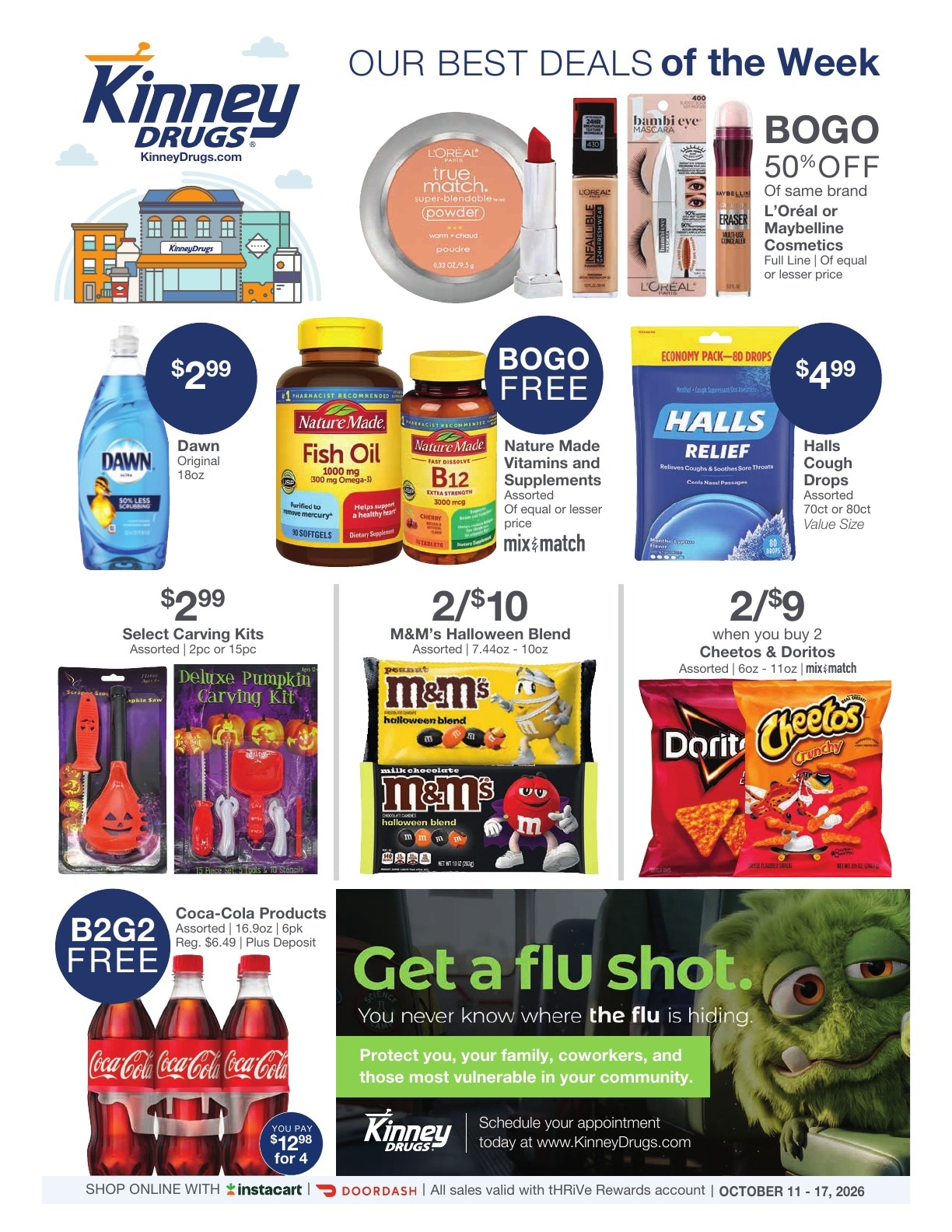 Kinney Drugs Weekly Ad October 11 - 17, 2026
