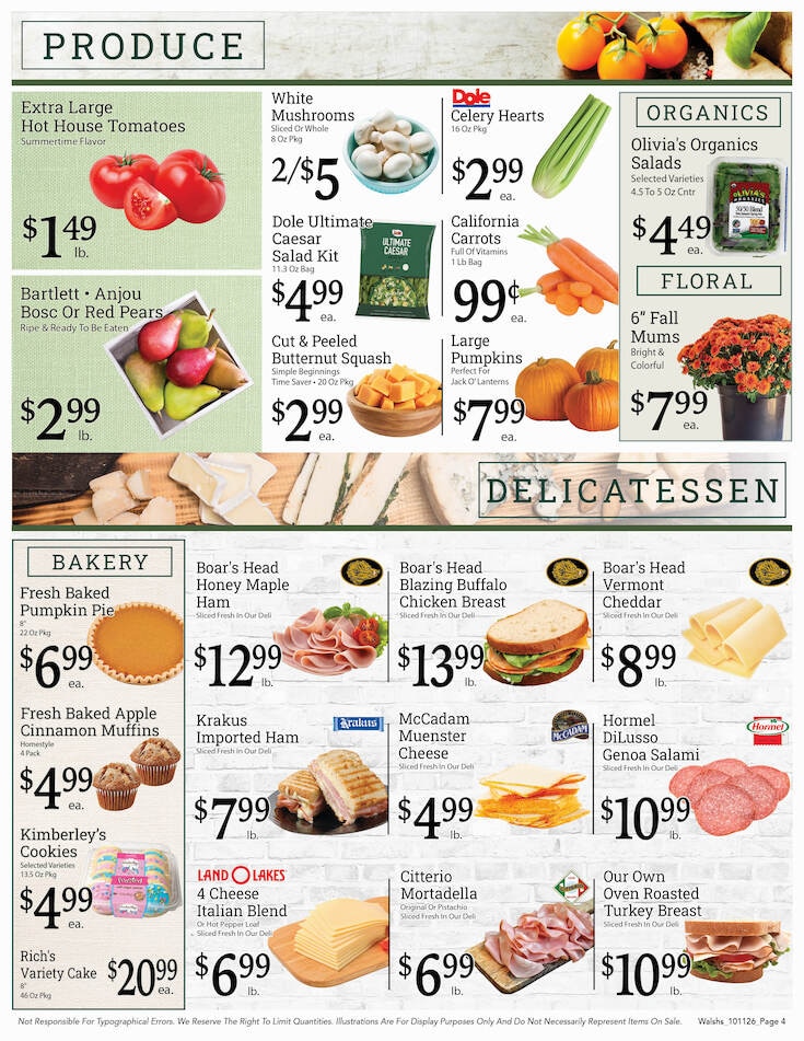 Walsh's Quality Market IGA Weekly Ad October 11 - 17, 2026