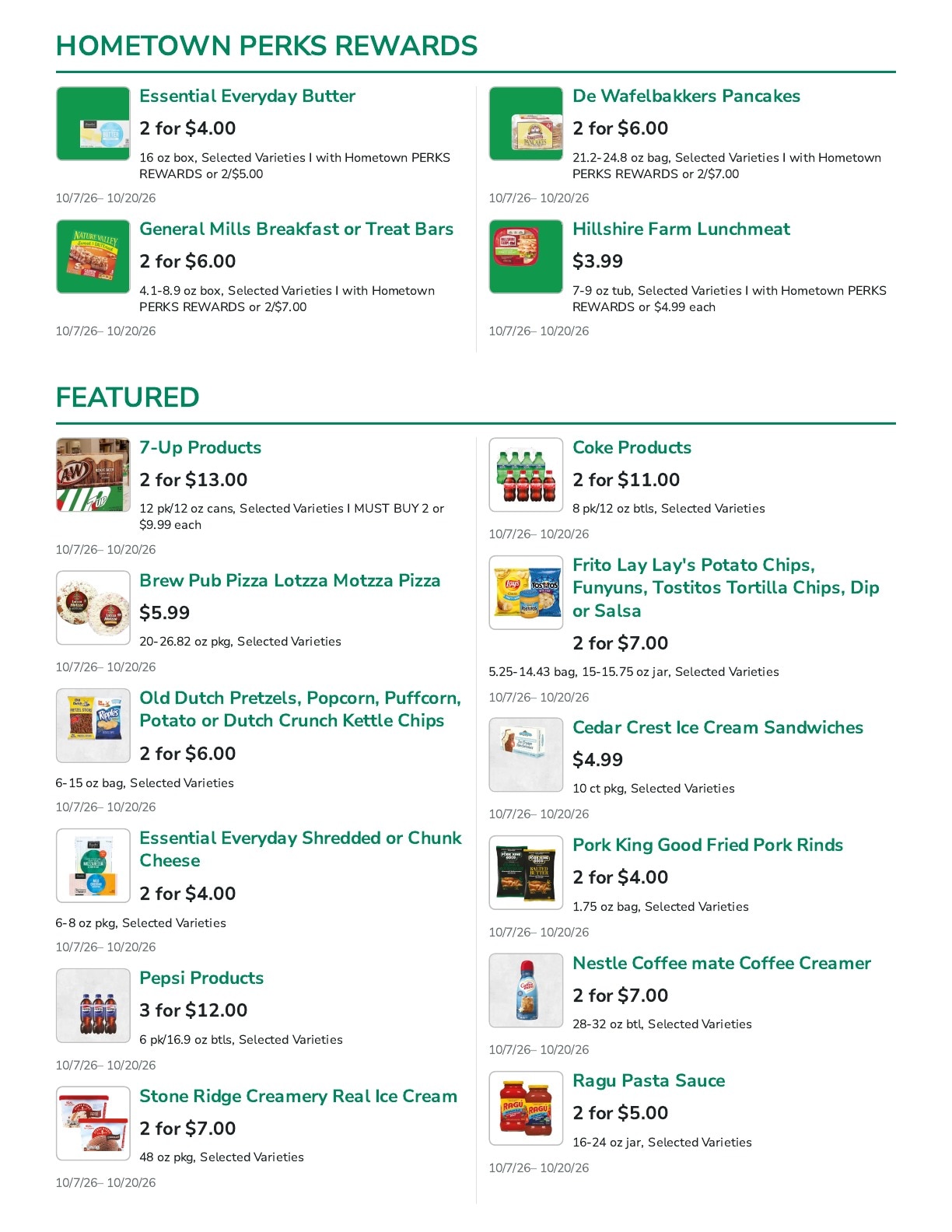 Denny's SuperValu (Algoma, WI) Weekly Ad October 7 - 20, 2026