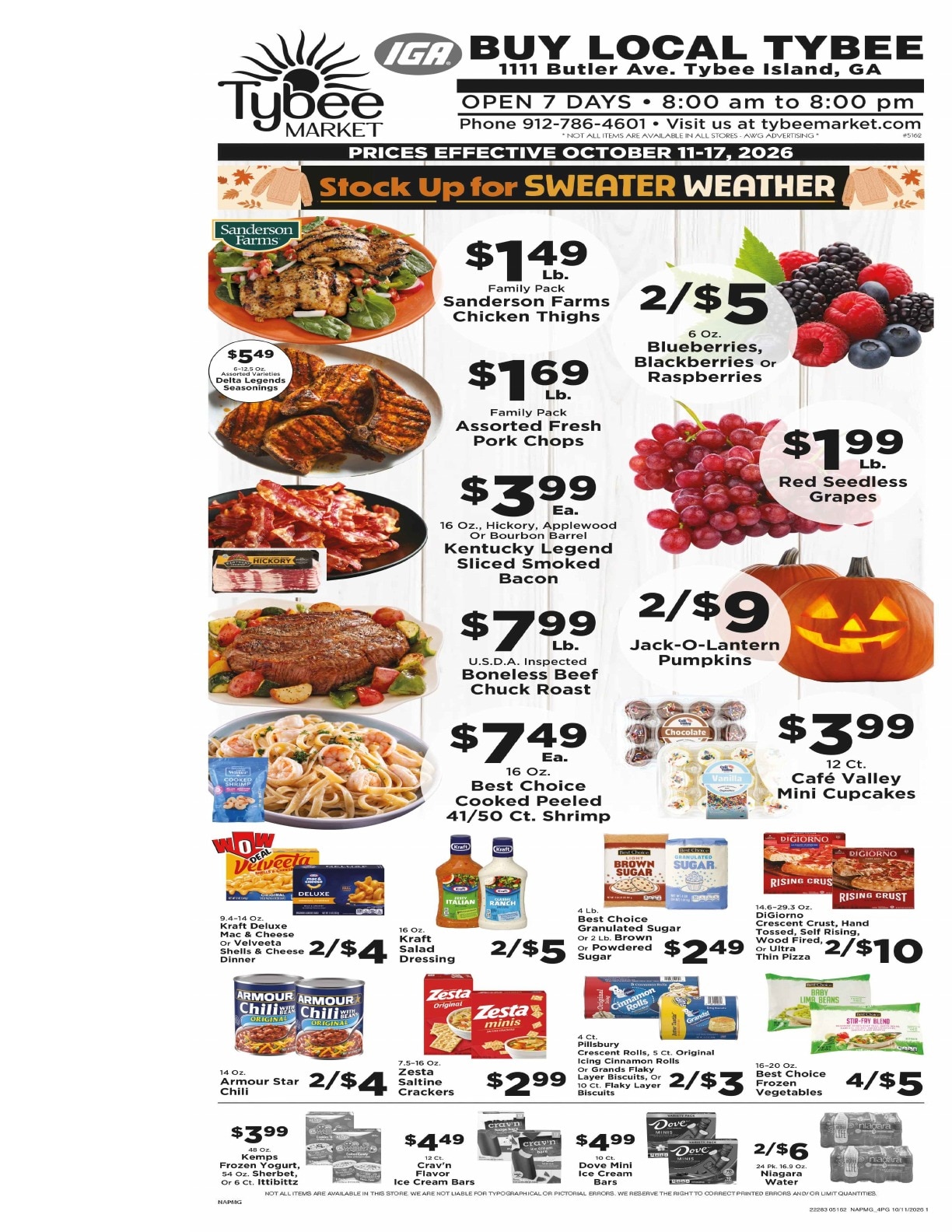 Tybee Market Weekly Ad October 11 - 17, 2026