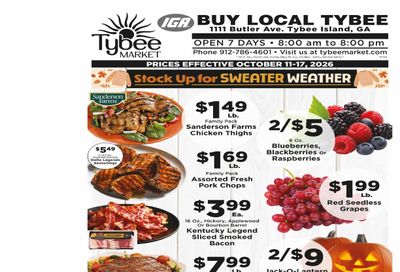 Tybee Market Weekly Ad October 11 - 17, 2026