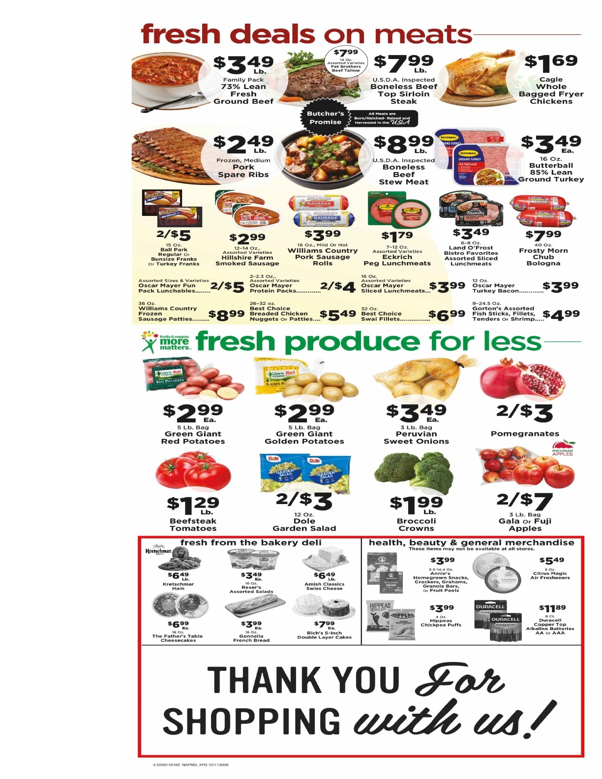 Tybee Market Weekly Ad October 11 - 17, 2026