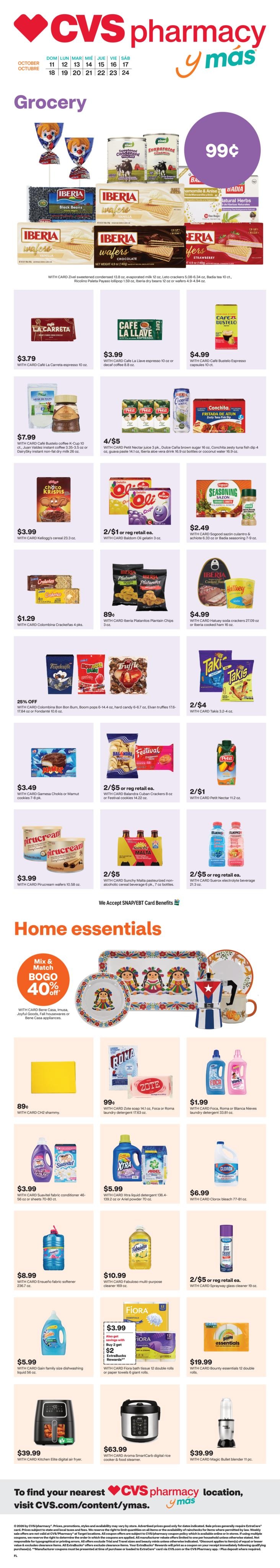CVS Pharmacy (Altamonte Springs Area, FL) y más Weekly Ad October 11 - 24, 2026