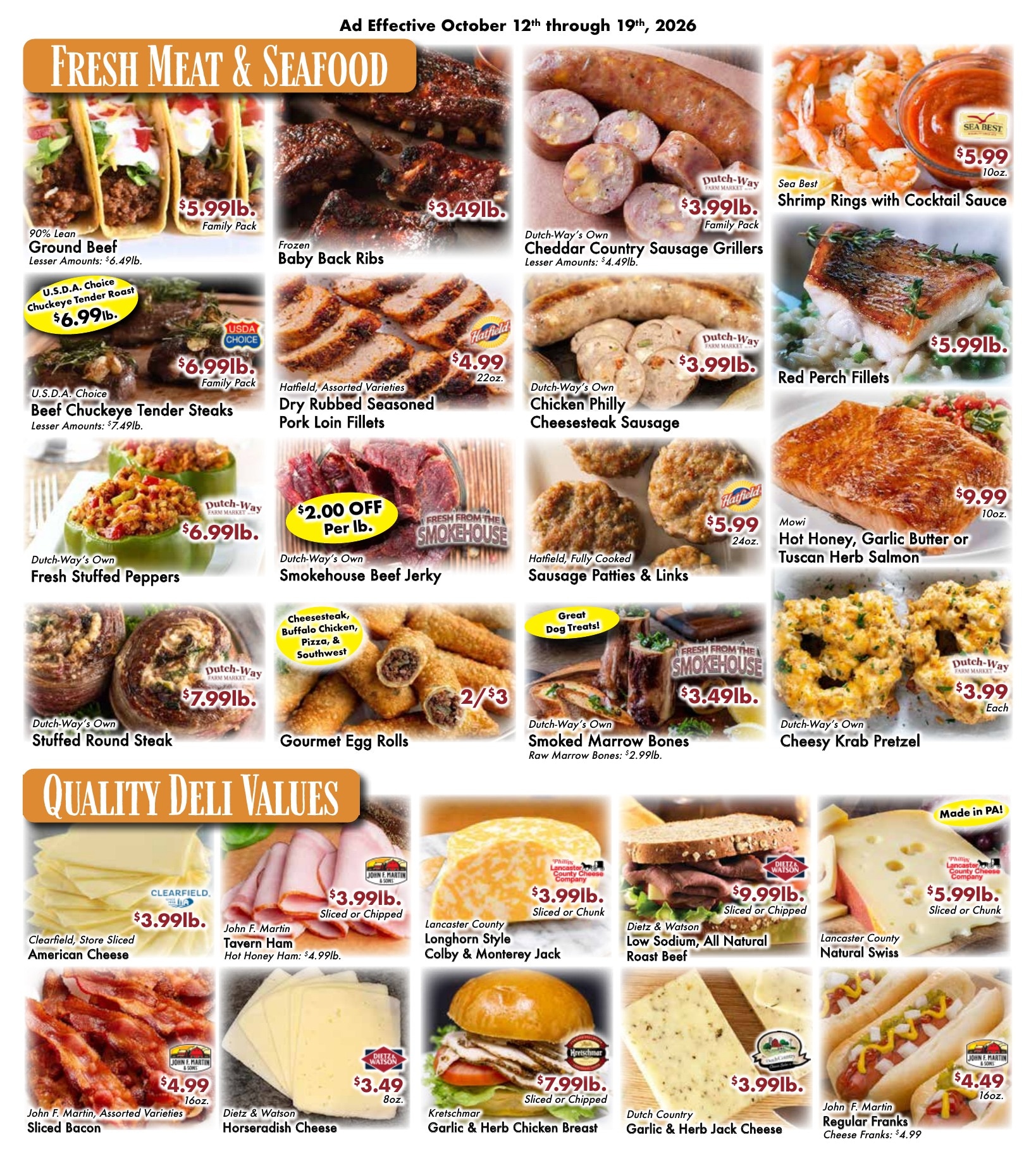 Dutch-Way Farm Market Weekly Ad October 12 - 19, 2026