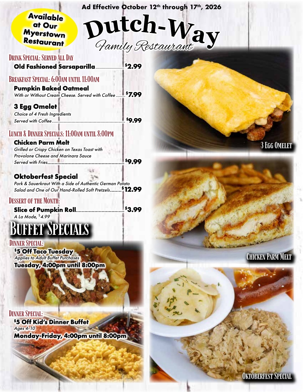 Dutch-Way Farm Market Weekly Ad October 12 - 19, 2026