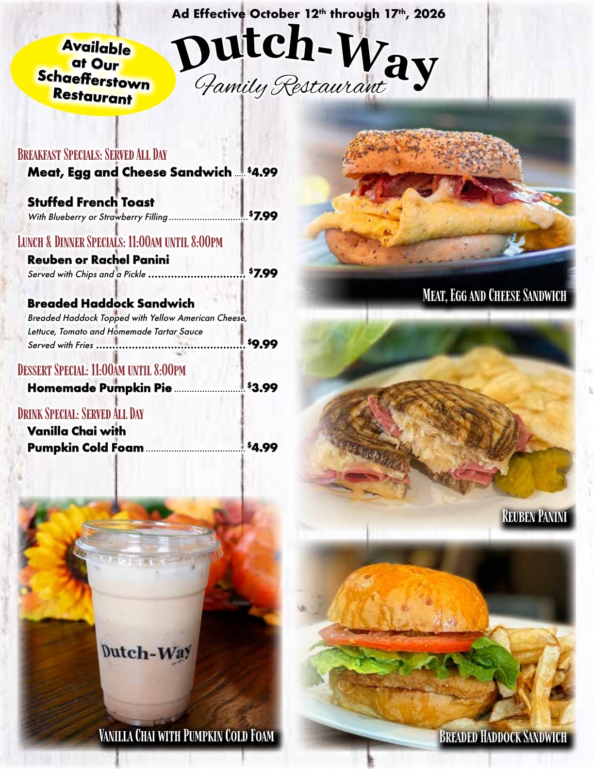 Dutch-Way Farm Market Weekly Ad October 12 - 19, 2026