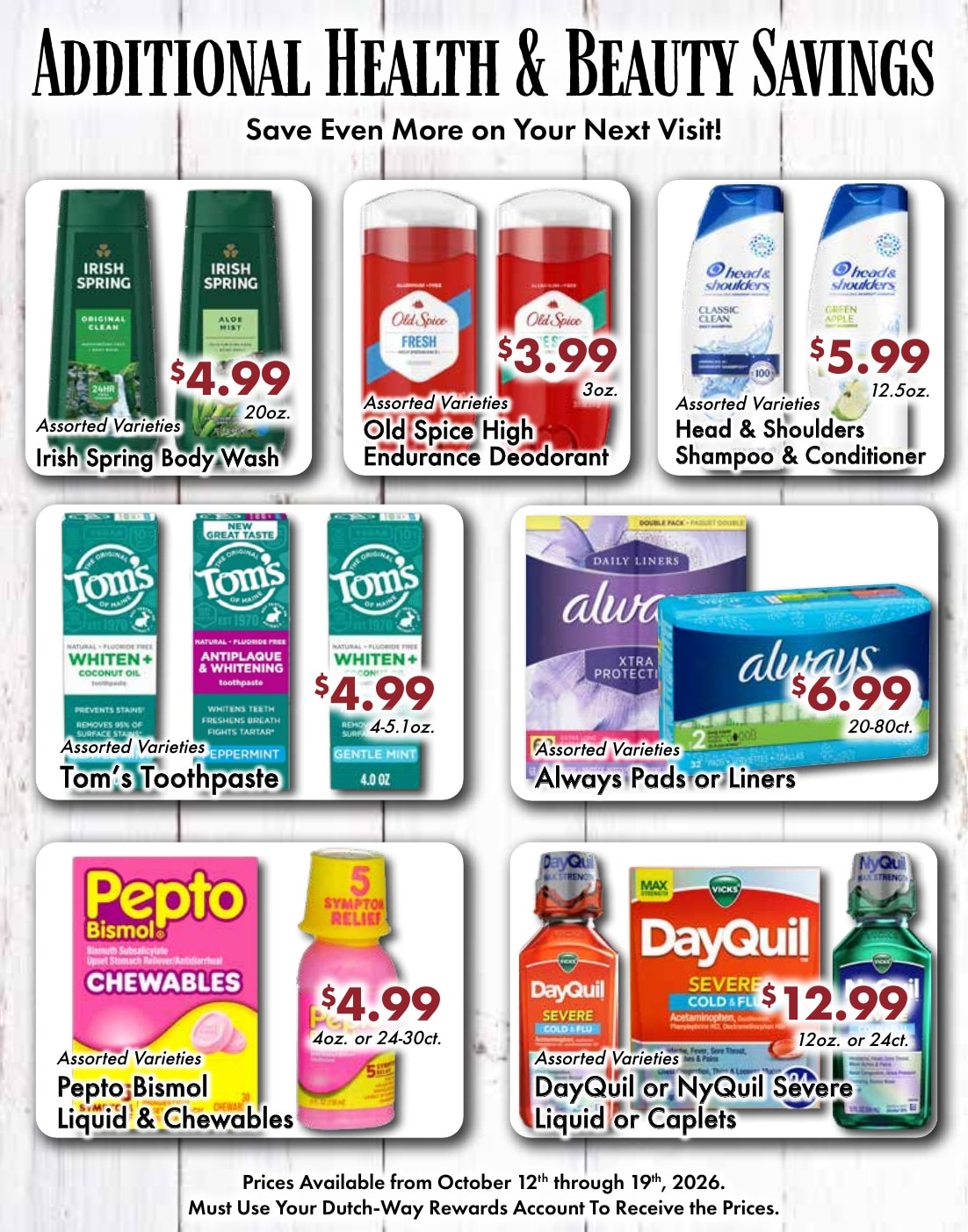 Dutch-Way Farm Market Weekly Ad October 12 - 19, 2026