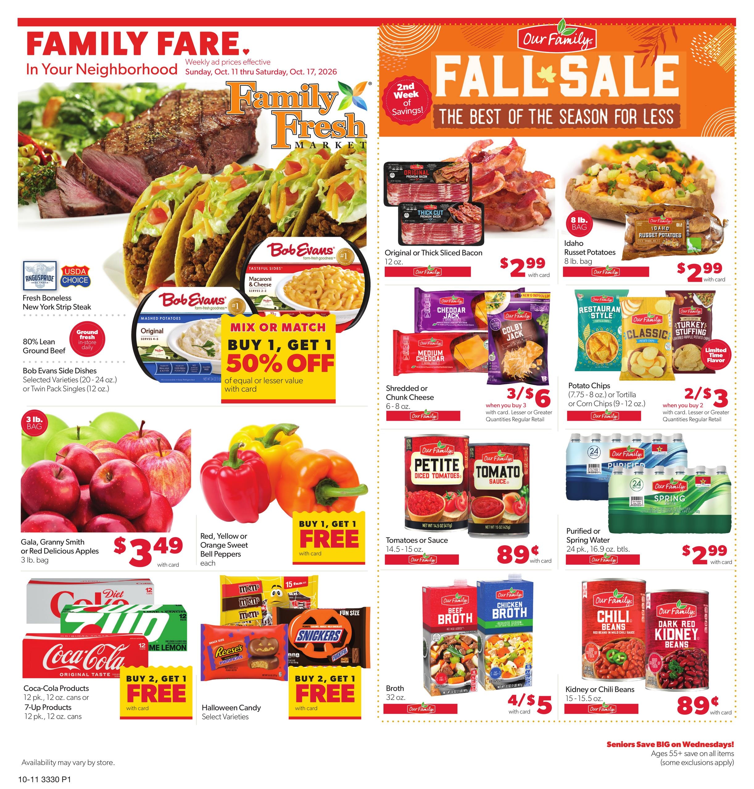 Family Fare Weekly Ad October 11 - 17, 2026