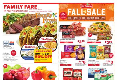 Family Fare Weekly Ad October 11 - 17, 2026