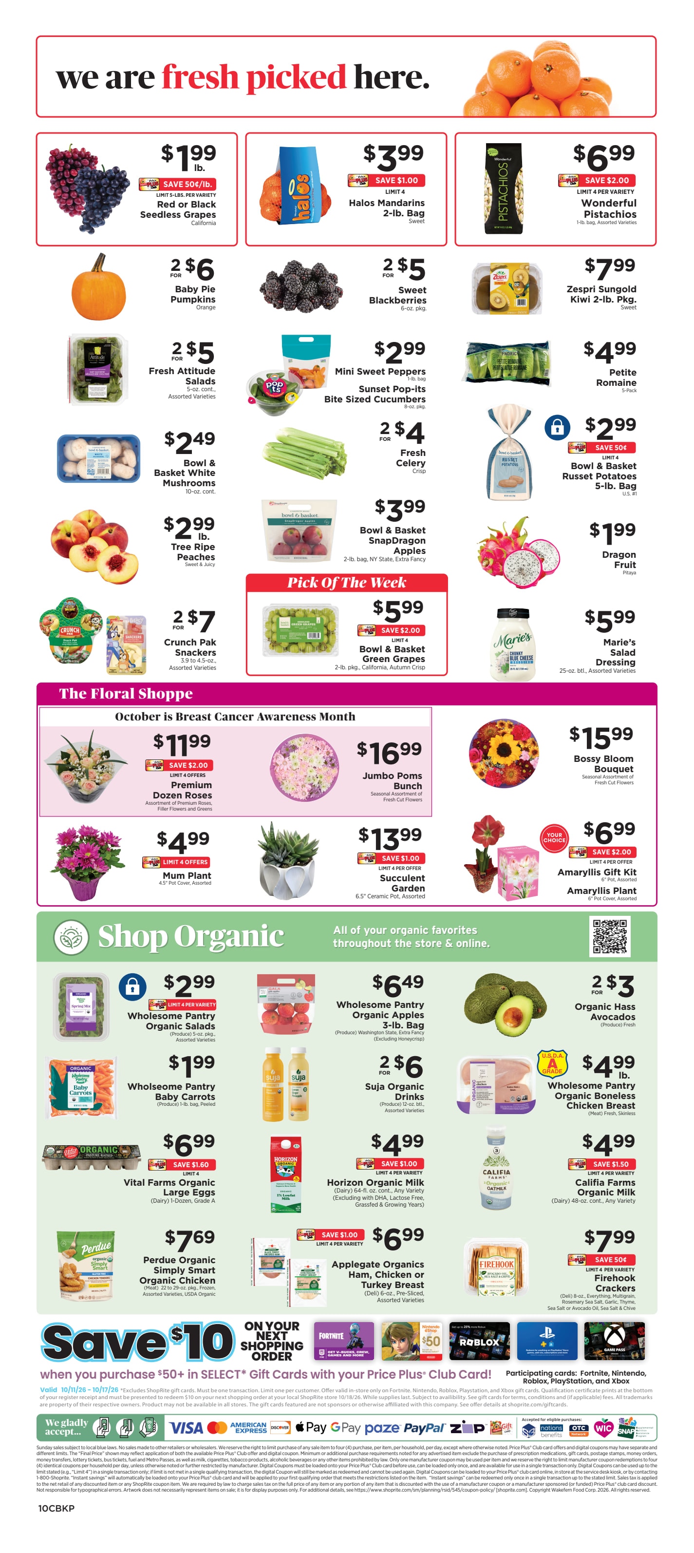 ShopRite (318 Lloyd Rd, Aberdeen, NJ) Weekly Ad October 11 - 17, 2026