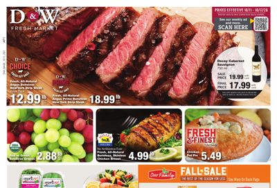 D&W Fresh Market Weekly Ad October 11 - 17, 2026